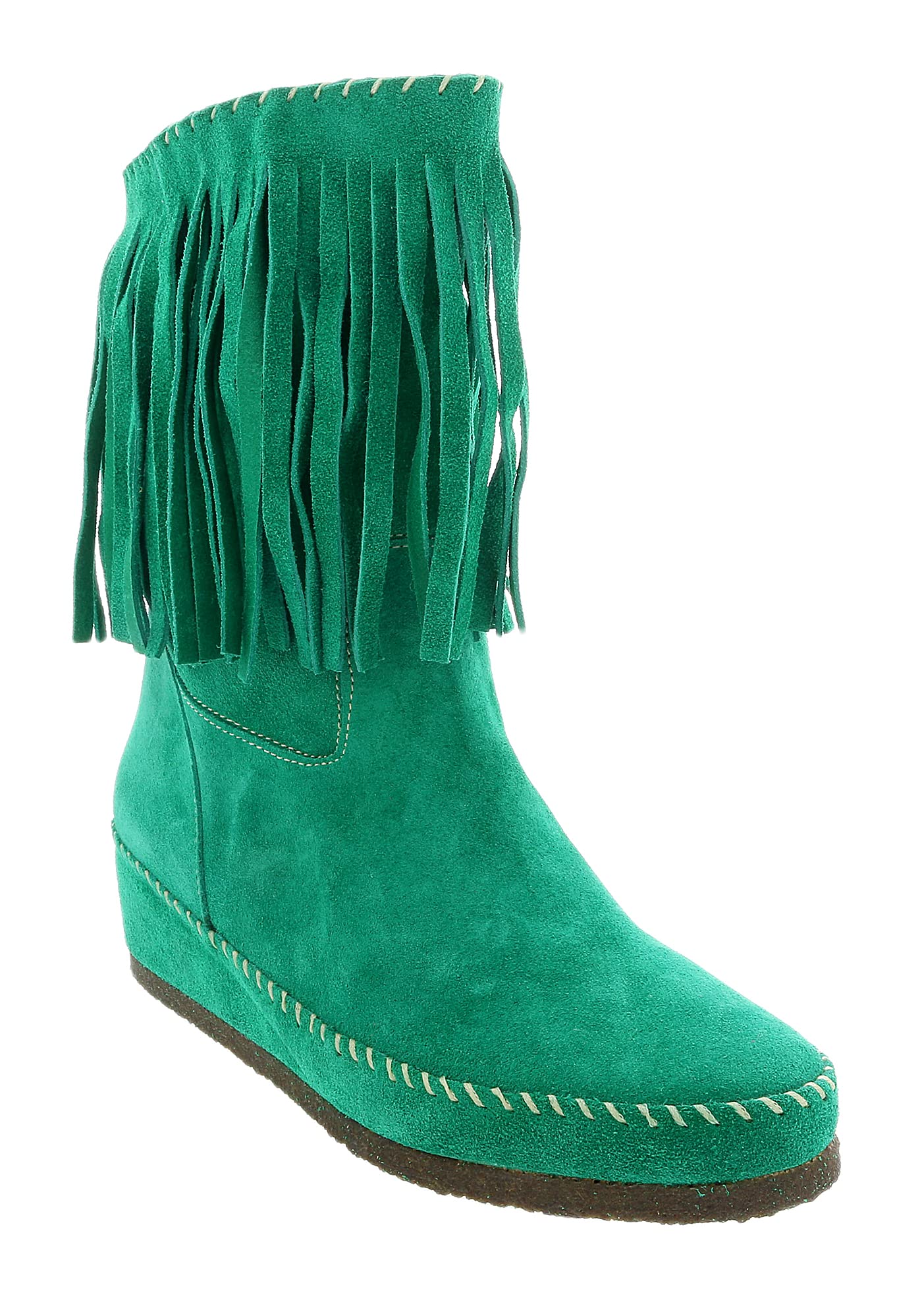 Daniela Fargion Fuchsia Suede Mid-Calf Low Wedge Heel Boots for Women - Stylish & Comfortable Ankle Booties for Fall, Winter & Date Nights