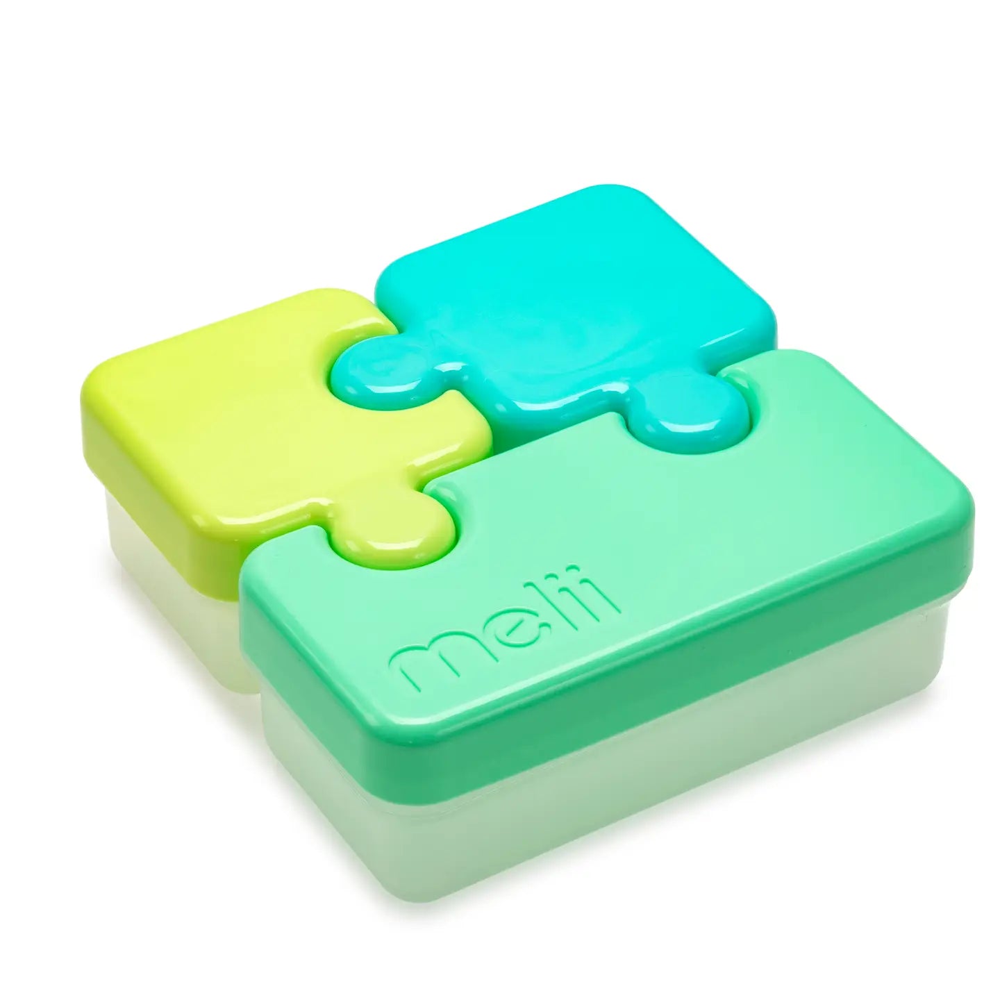 Melii Mint Puzzle Bento Box - Leak-Proof Lunch Container for Kids & Adults - Perfect for School, Office & Picnics