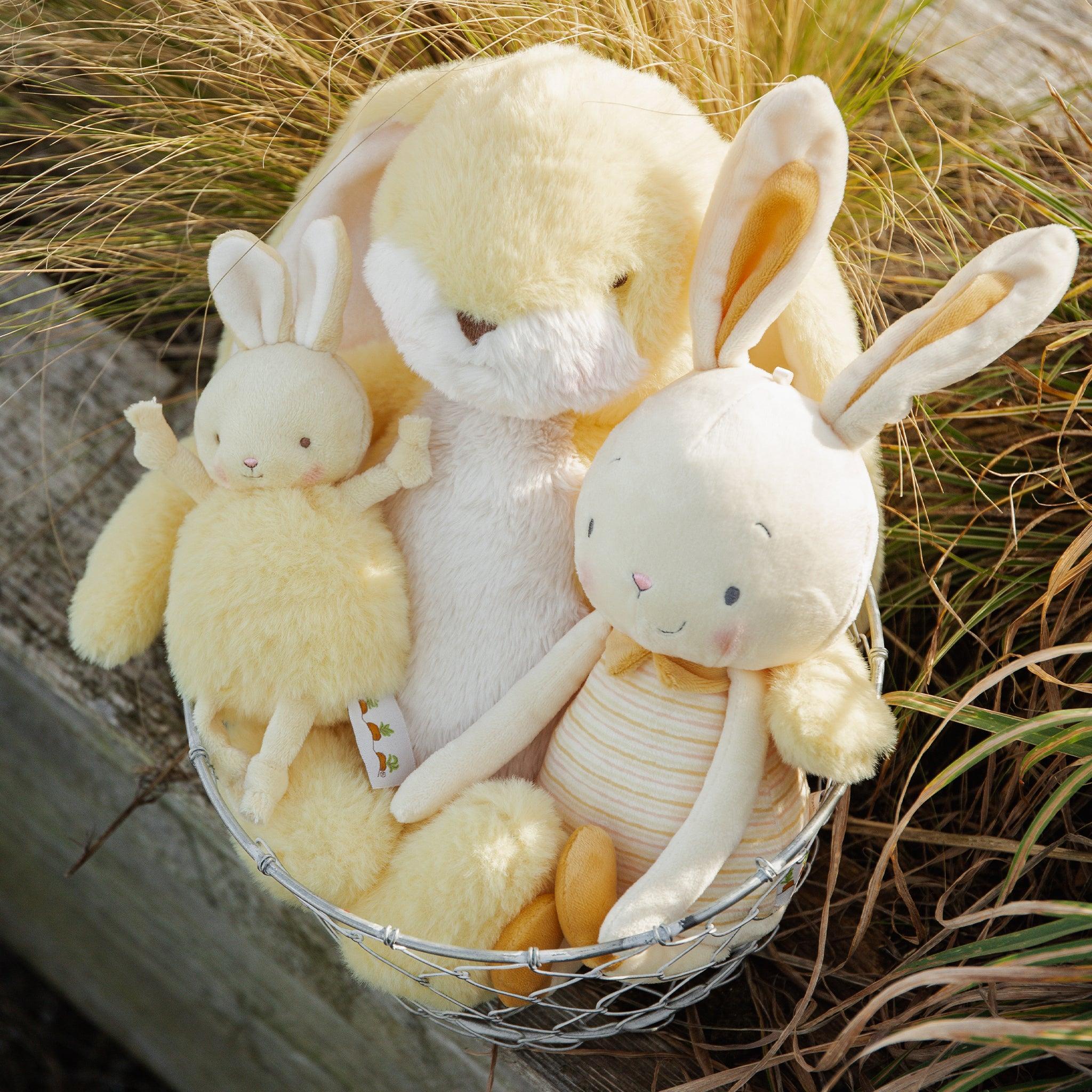 Sweet 16 Floppy Nibble Bunny Plush Toy - Soft Lemongrass Scented Stuffed Animal for Girls | Perfect Birthday Gift, Easter Decor & Nursery Room Decorations