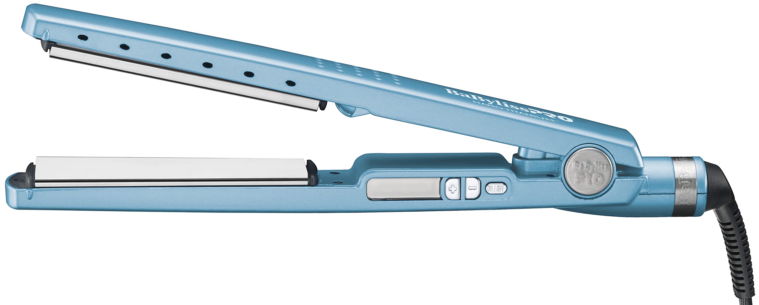 BabylissPRO Nano Titanium Ionic Hair Straightener - Professional Flat Iron for All Hair Types | Salon-Quality Styling at Home for Smooth, Shiny Hair