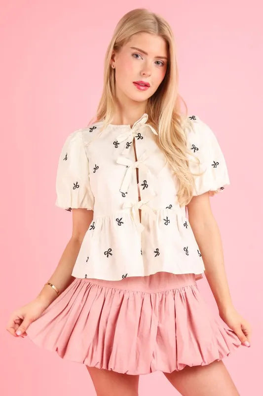 Pink Bubble Mini Skirt with Built-in Shorts - Cute & Comfortable High Waist Skirt for Women | Perfect for Summer Outfits, Beach Vacations & Casual Streetwear