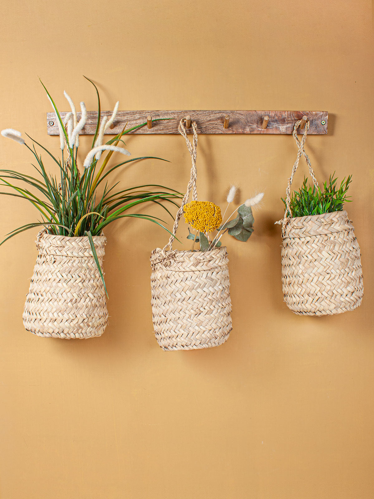 Handwoven Macrame Plant Hanger for Indoor & Outdoor Use - Boho Home Decor for Hanging Flower Pots, Succulents, and Herb Gardens - Perfect for Living Room, Patio, and Balcony Decor