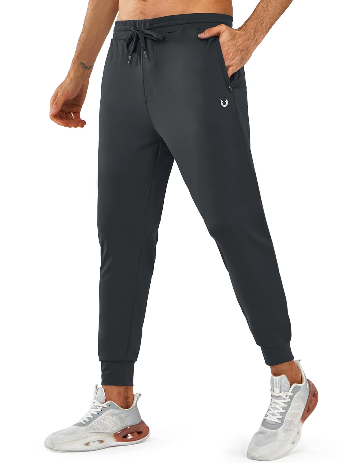 NORTHYARD Men's Lightweight Jogger Pants with Zipper Pockets - Athletic Running Sweatpants for Workout & Casual Wear - Perfect for Gym, Travel & Everyday Comfort