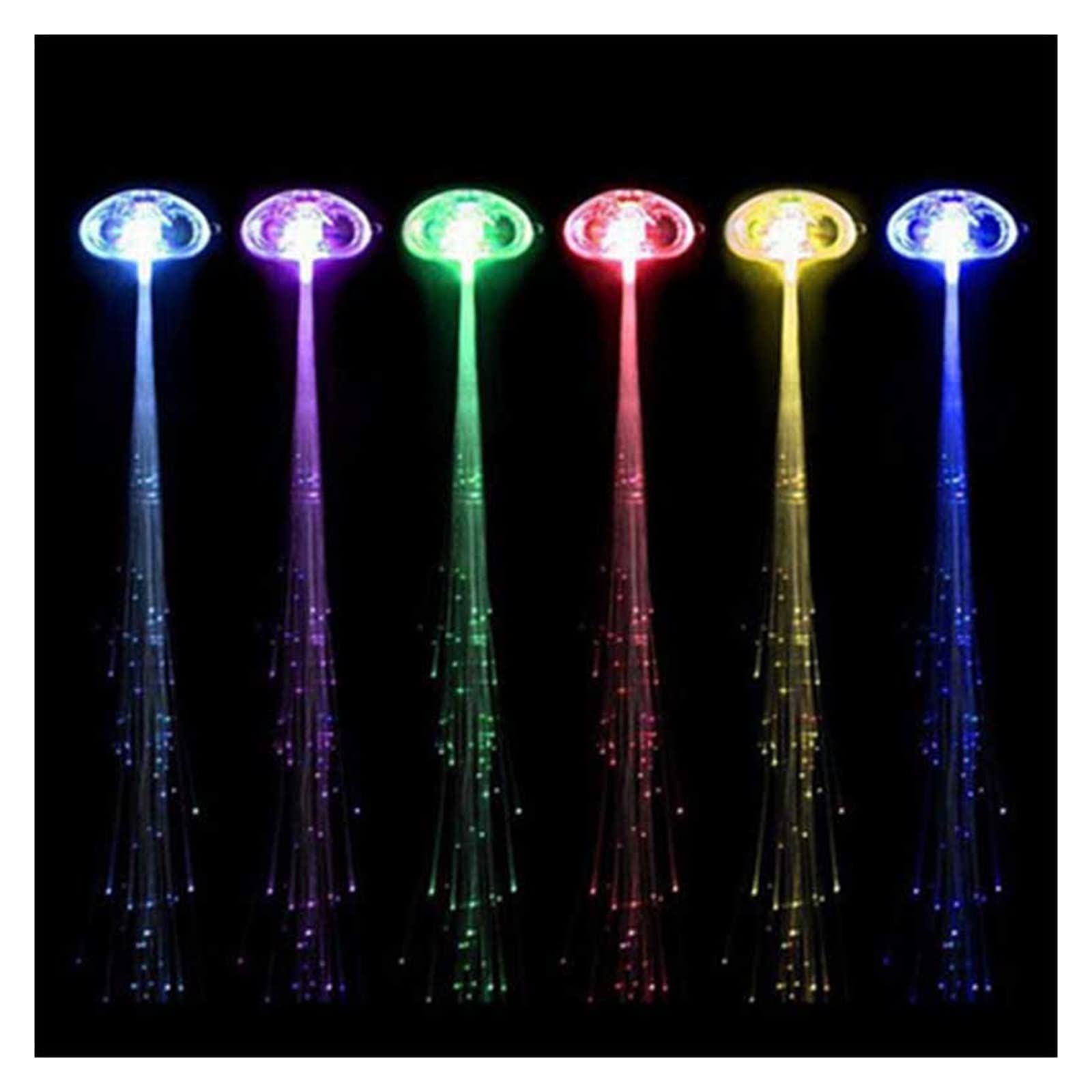 KZAWZ LED Hair Barrettes - Colorful Flashing Hair Clips for Women, Halloween Christmas Party Bar Dancing Braid Accessories | Perfect for Nightlife, Raves, Cosplay & Festive Events