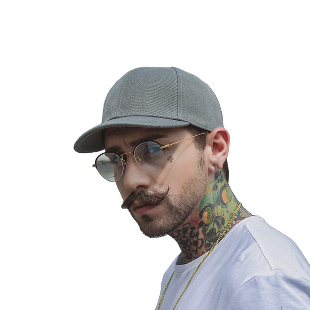 CLAPE Short Brim Baseball Cap for Men - Breathable Cotton Trucker Hat with Sun Protection & Sweatband - Perfect for Outdoor Sports, Hiking, and Casual Wear