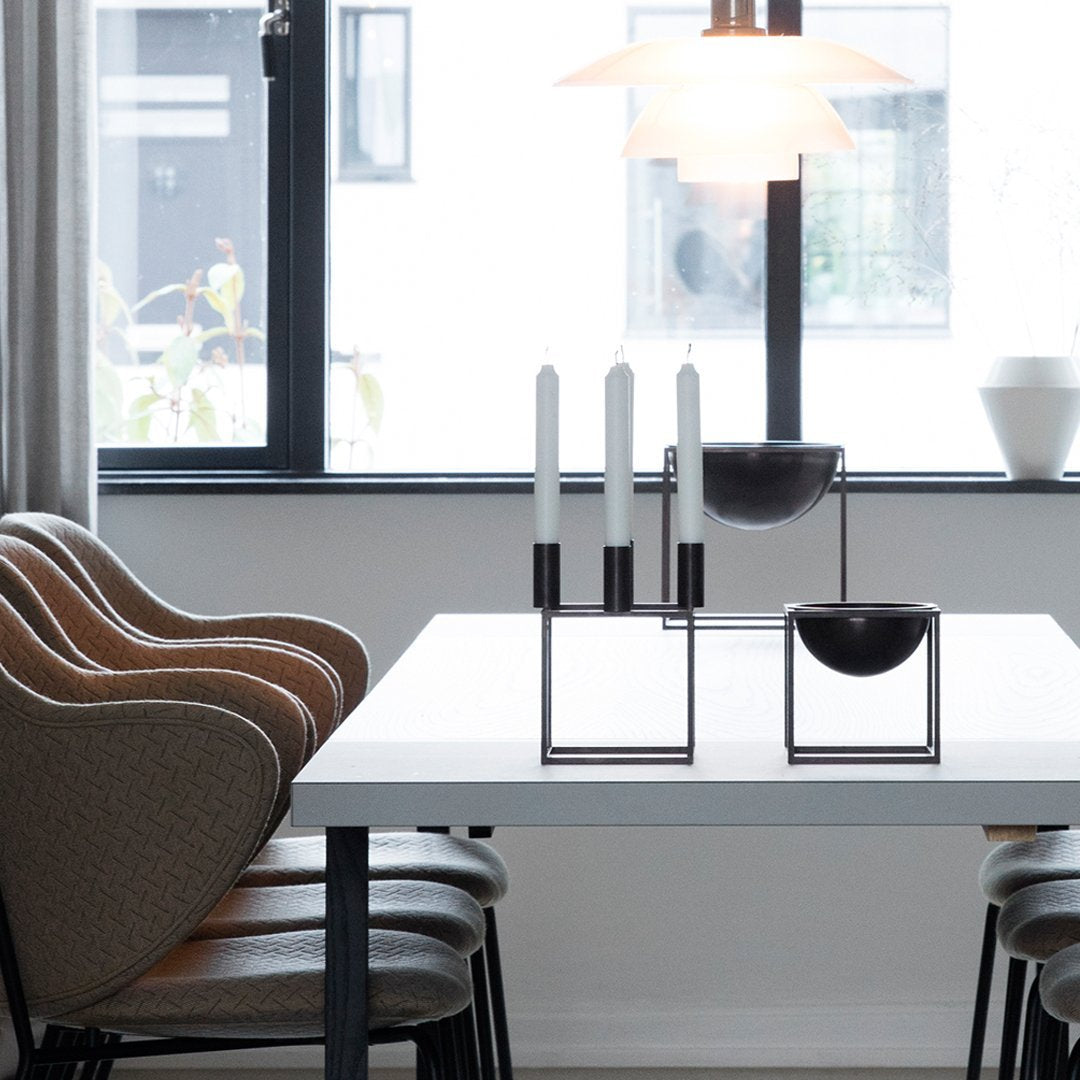 Stylish Kubus 4 Modern Candle Holder Set - Elegant Home Decor for Dining Table, Fireplace & Wedding Centerpieces - Perfect for Romantic Ambiance & Holiday Decorations