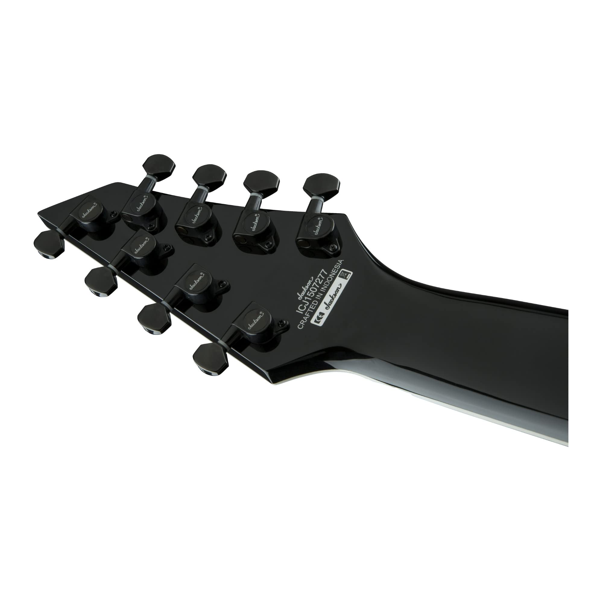 Jackson X Series Soloist SLAT8 Multi-Scale Electric Guitar - Gloss Black Finish for Professional Musicians & Metal Guitarists
