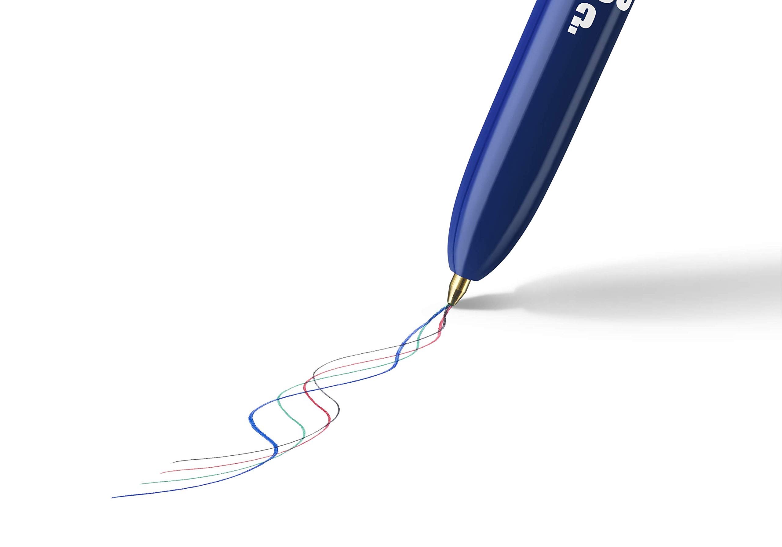 Bic 4-Color Ballpoint Pens - Medium Point 1mm (12-Pack) - Who's The Boss Design - Perfect for Office, School & Note Taking