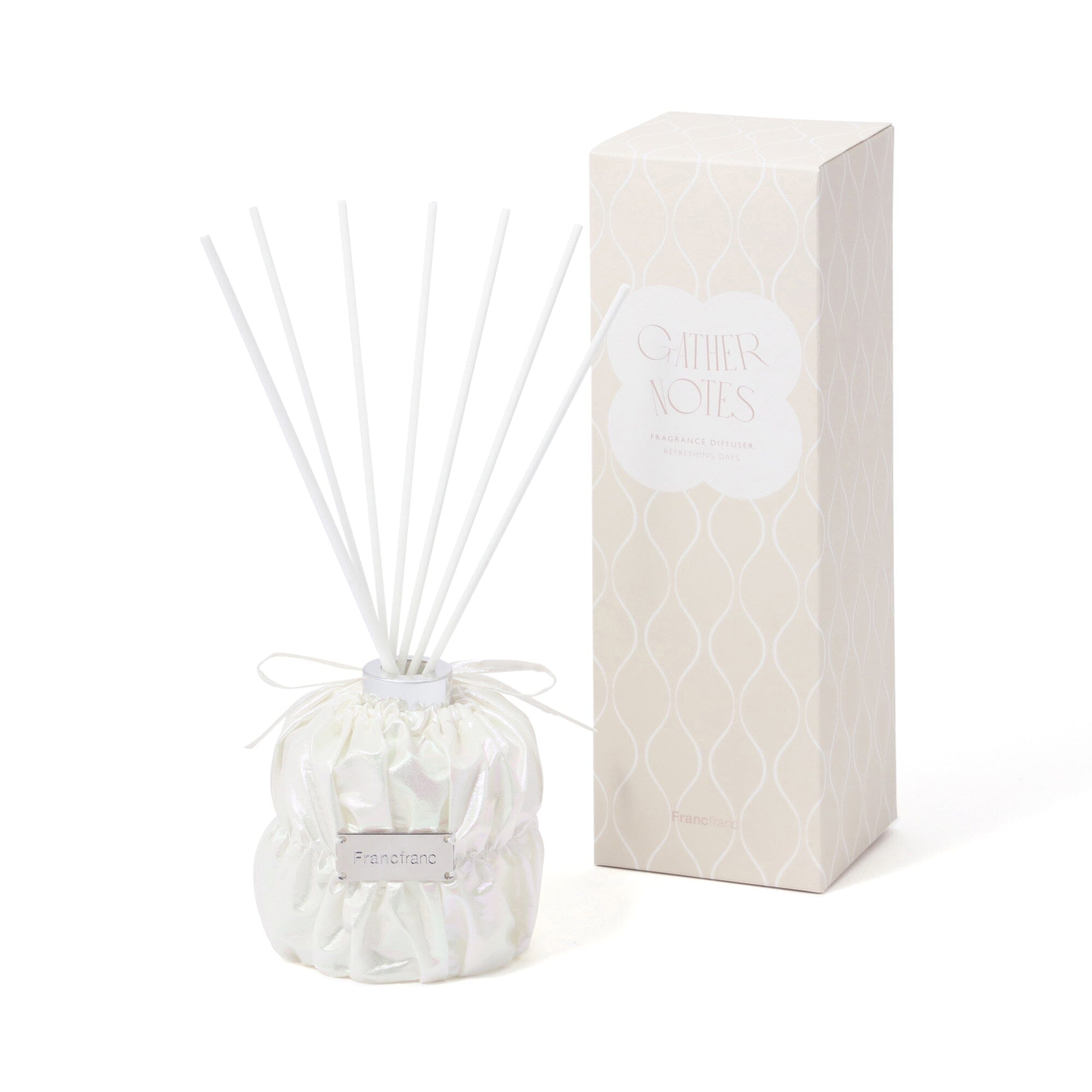 Premium White Fragrance Diffuser - Gather Notes (REFRESHING DAYS) for Home, Office & Spa Aromatherapy | Long-Lasting Essential Oil Diffuser for Relaxation & Stress Relief