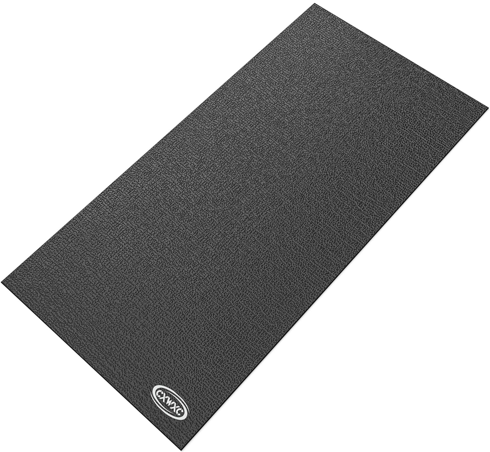 CXWXC Indoor Bike Trainer Floor Mat - Durable PVC Foam Exercise Mat for Peloton & Stationary Spin Bikes | Non-Slip Workout Mat for Home Gym & Fitness Training