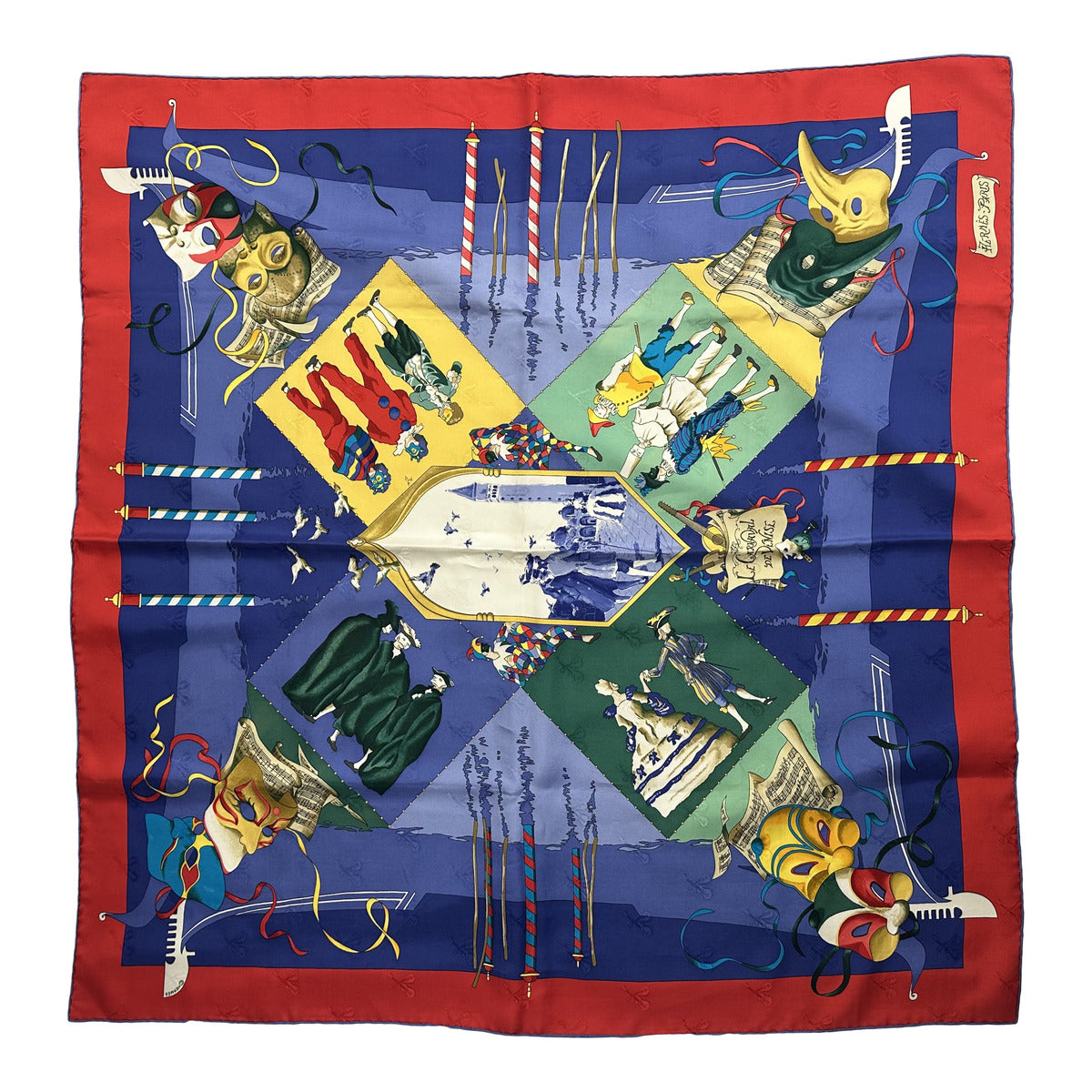 Hermes Le Carnaval de Denise Silk Scarf - Luxury Fashion Accessory for Women, Perfect for Gifts, Parties, and Special Occasions