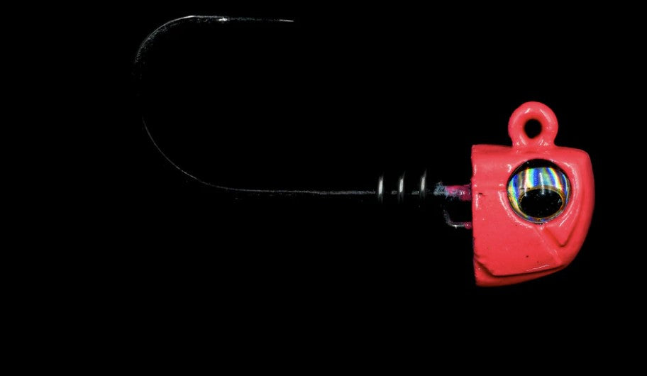 NLBN No Live Bait Needed Hot Heads Screw Lock Jig Heads for 3 Paddle Tails - Saltwater & Freshwater Fishing Lures for Bass, Trout, and Walleye - Perfect for Kayak, Shore, and Boat Fishing