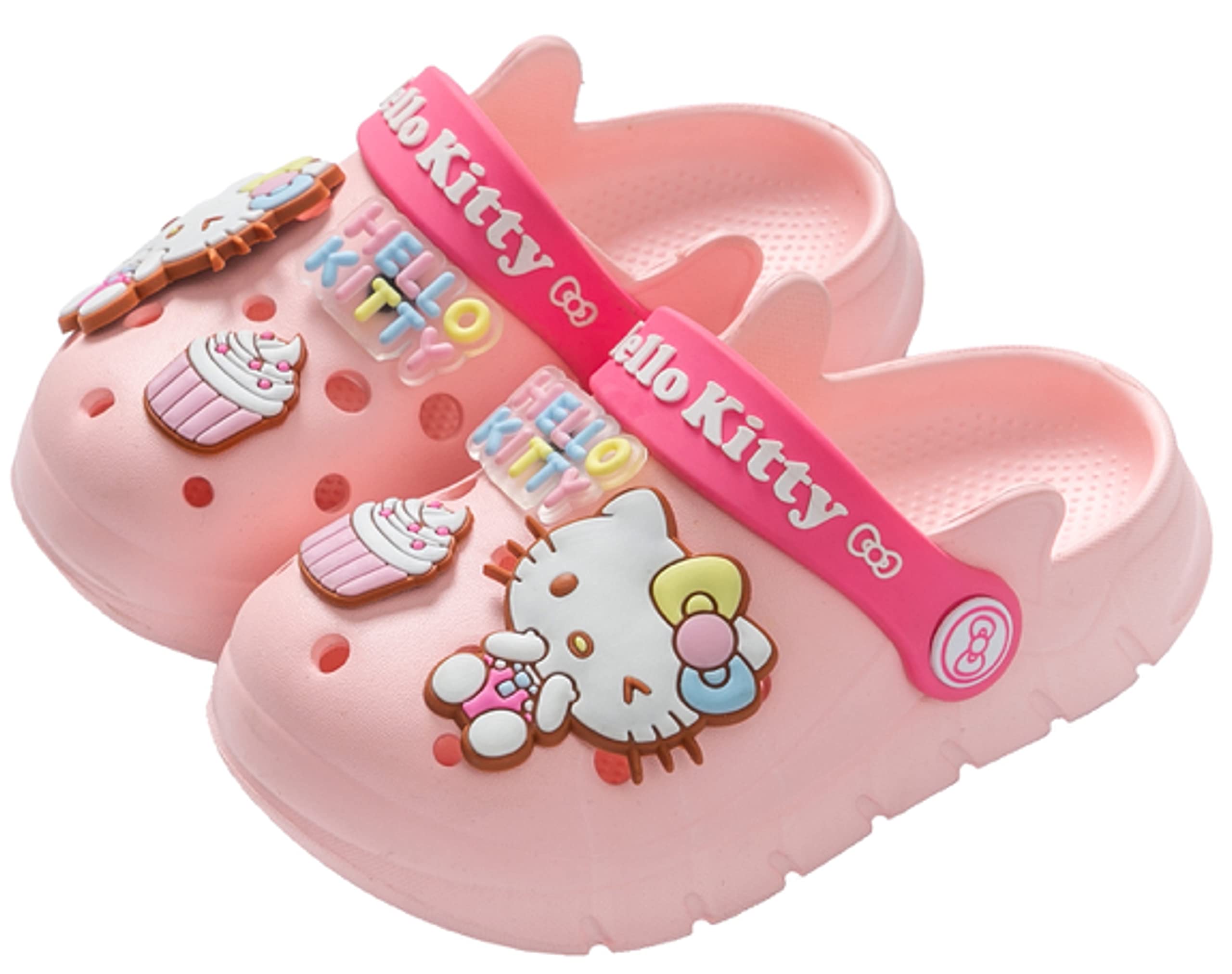 Hello Kitty Bear Hood Clogs - Slip On Water Shoes for Girls & Kids | Comfortable Summer Sandals for Beach, Pool & Outdoor Play
