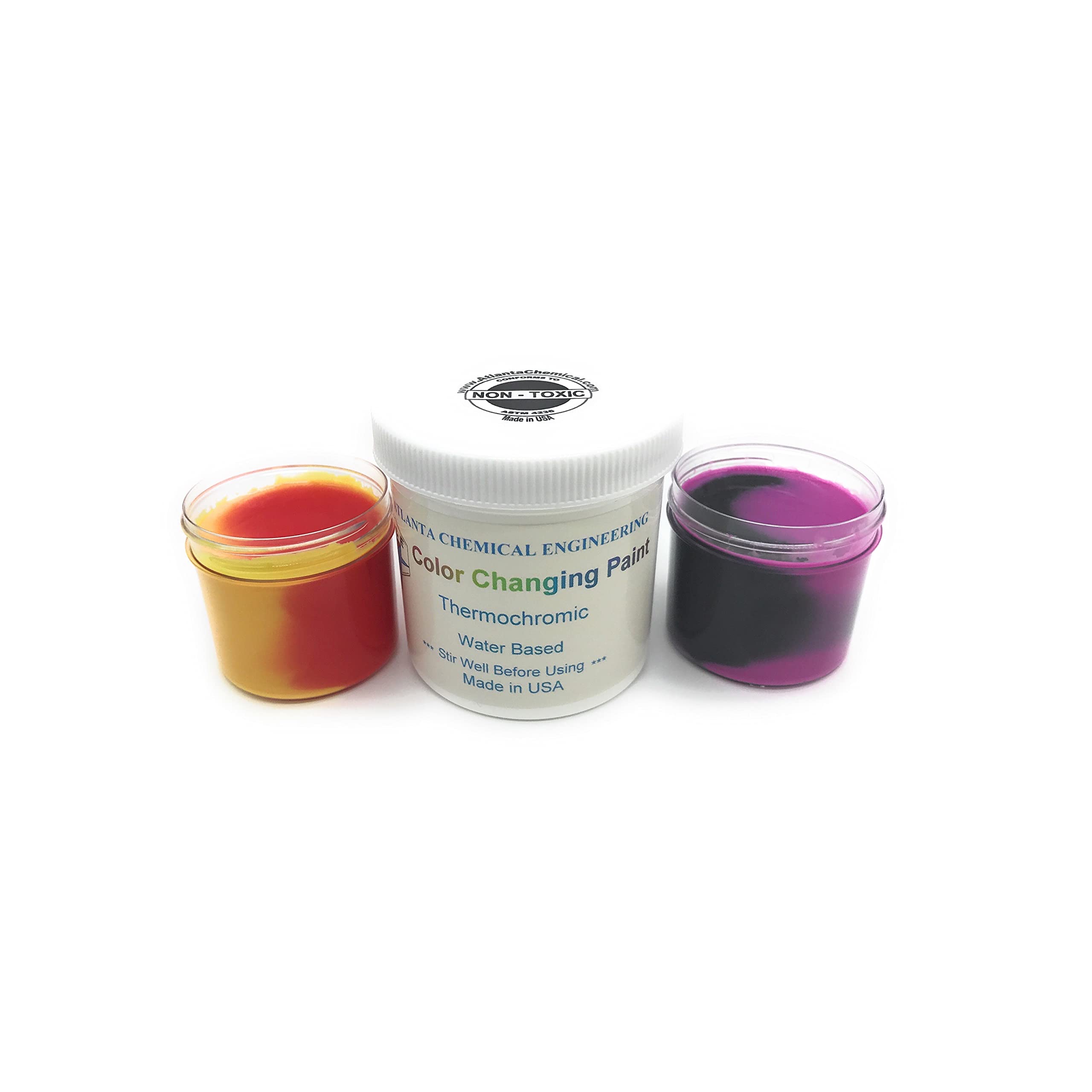 Thermochromic Paint - Heat Activated Color Changing from Red to Translucent White at 88°F | Perfect for DIY Crafts, Science Experiments & Temperature-Sensitive Projects