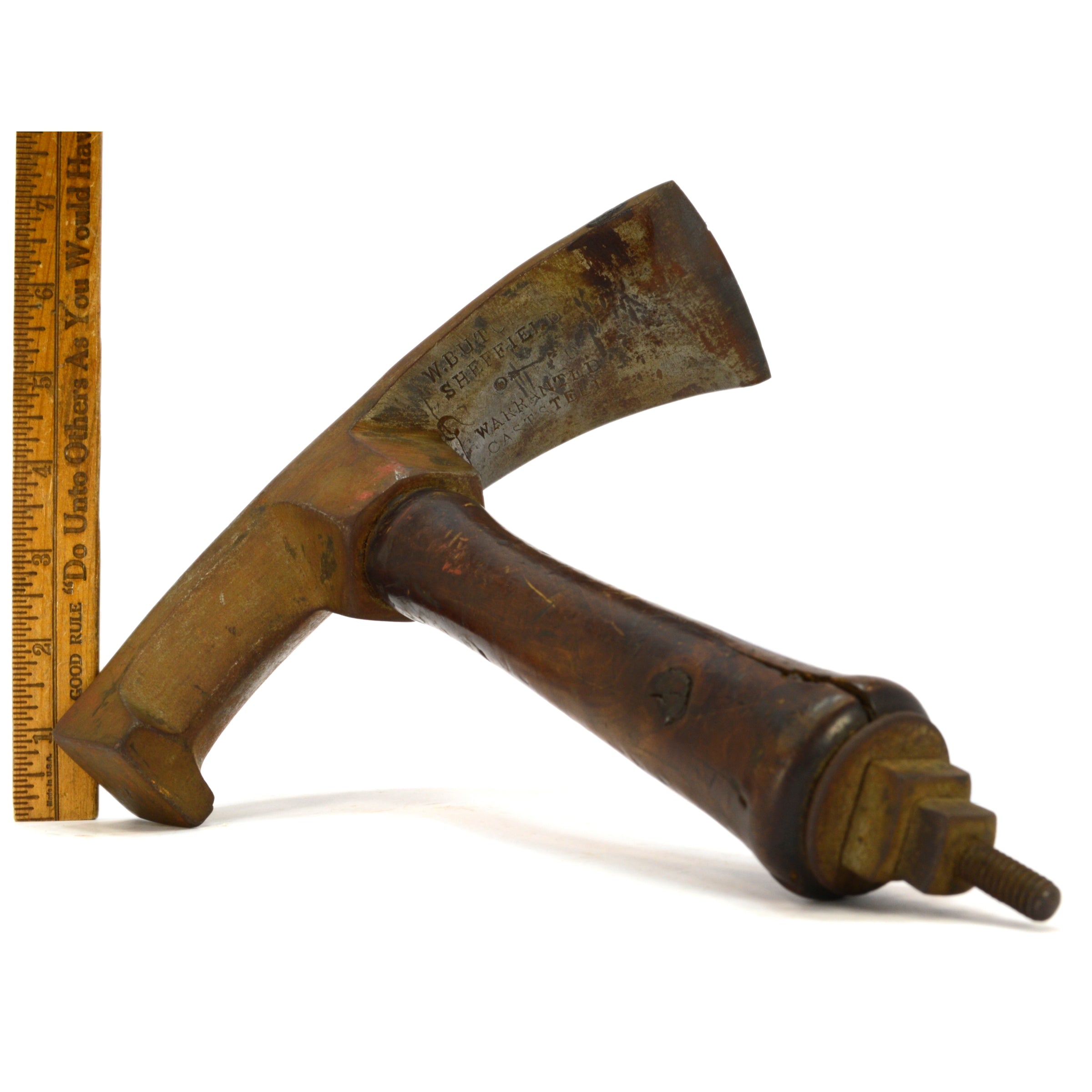 Vintage W. Butcher Sheffield Marked 2 Cooper's Bowl Adze - Hand & Elbow Adz Tool for Woodworking & Barrel Making | Perfect for Traditional Cooperage & DIY Woodcraft Projects