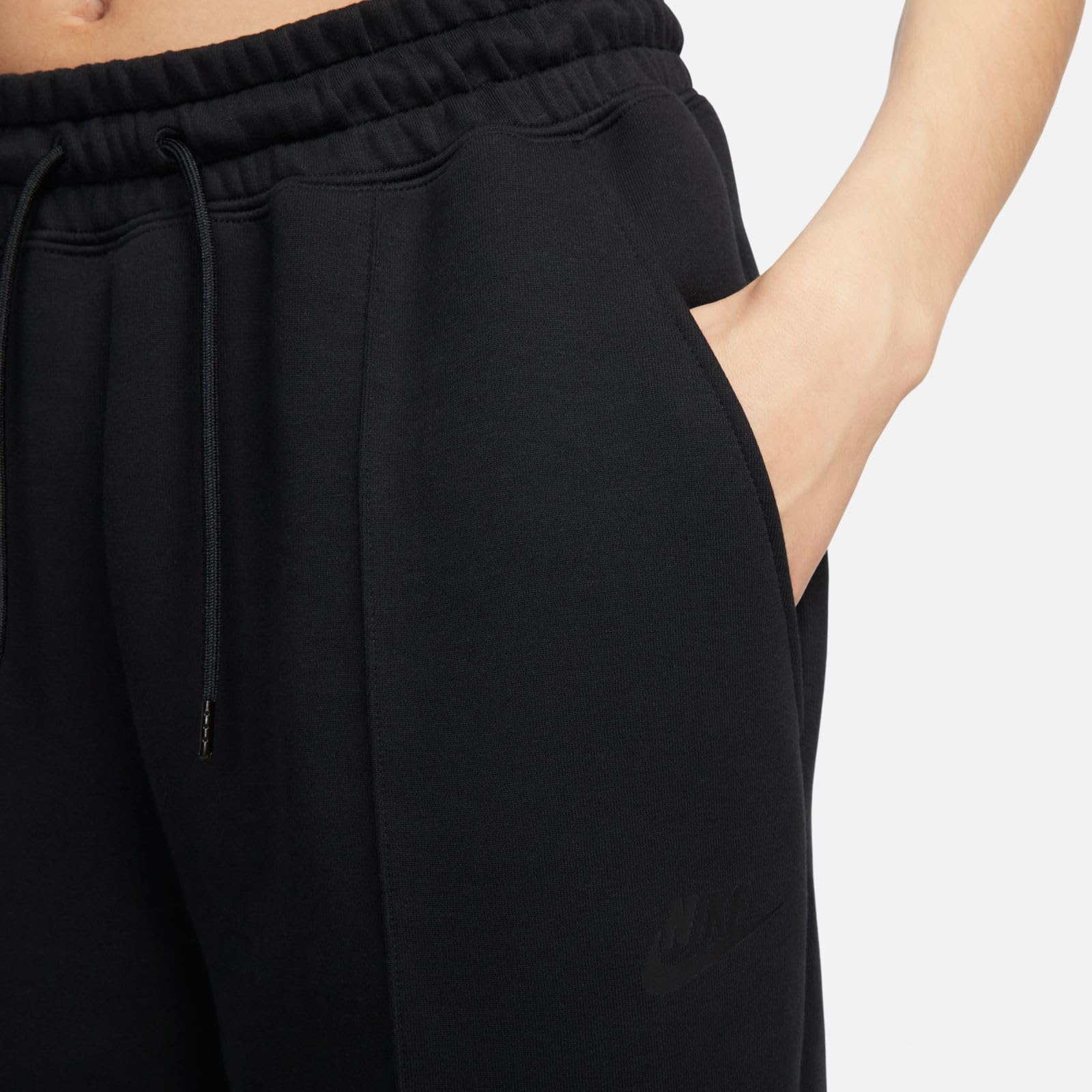 Nike Tech Fleece Women's Joggers - X-Small Black High-Rise Athletic Pants for Running, Yoga & Lounge Wear
