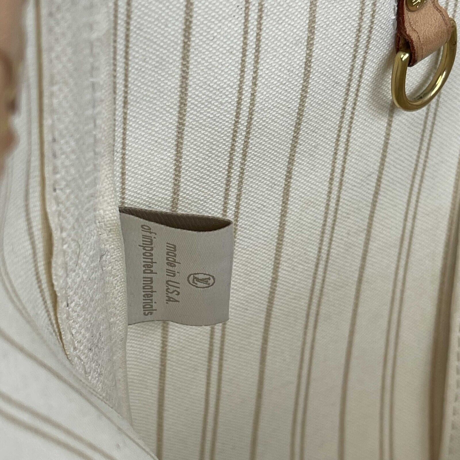 Louis Vuitton Neverfull MM Tote Bag - Damier Azur Cream Canvas Handbag for Women | Perfect for Work, Travel & Everyday Use
