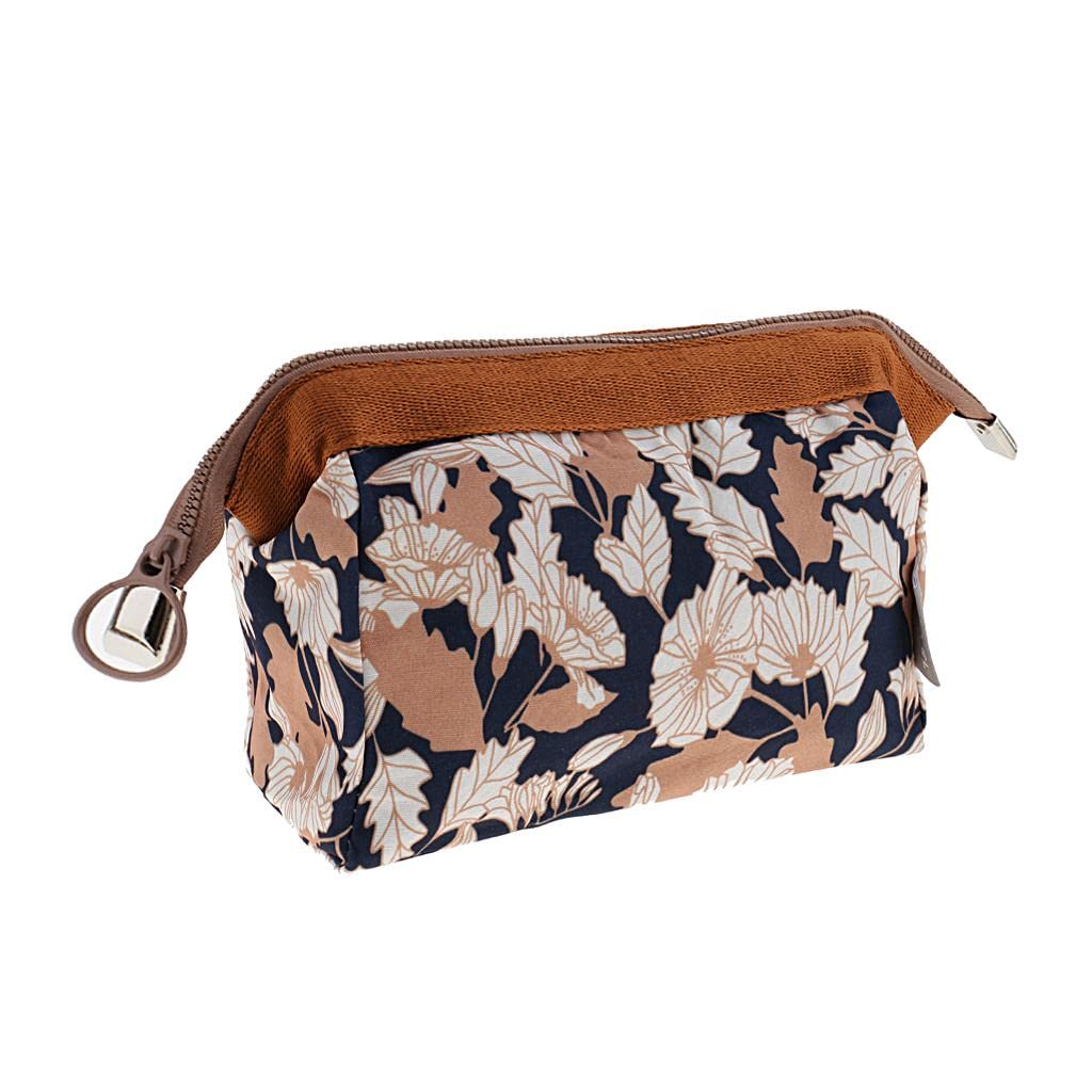 Waterproof Travel Organizer Bag for Makeup & Toiletry - Brown Cosmetic Pouch Case | Perfect for Vacation, Gym, Camping & Business Trips
