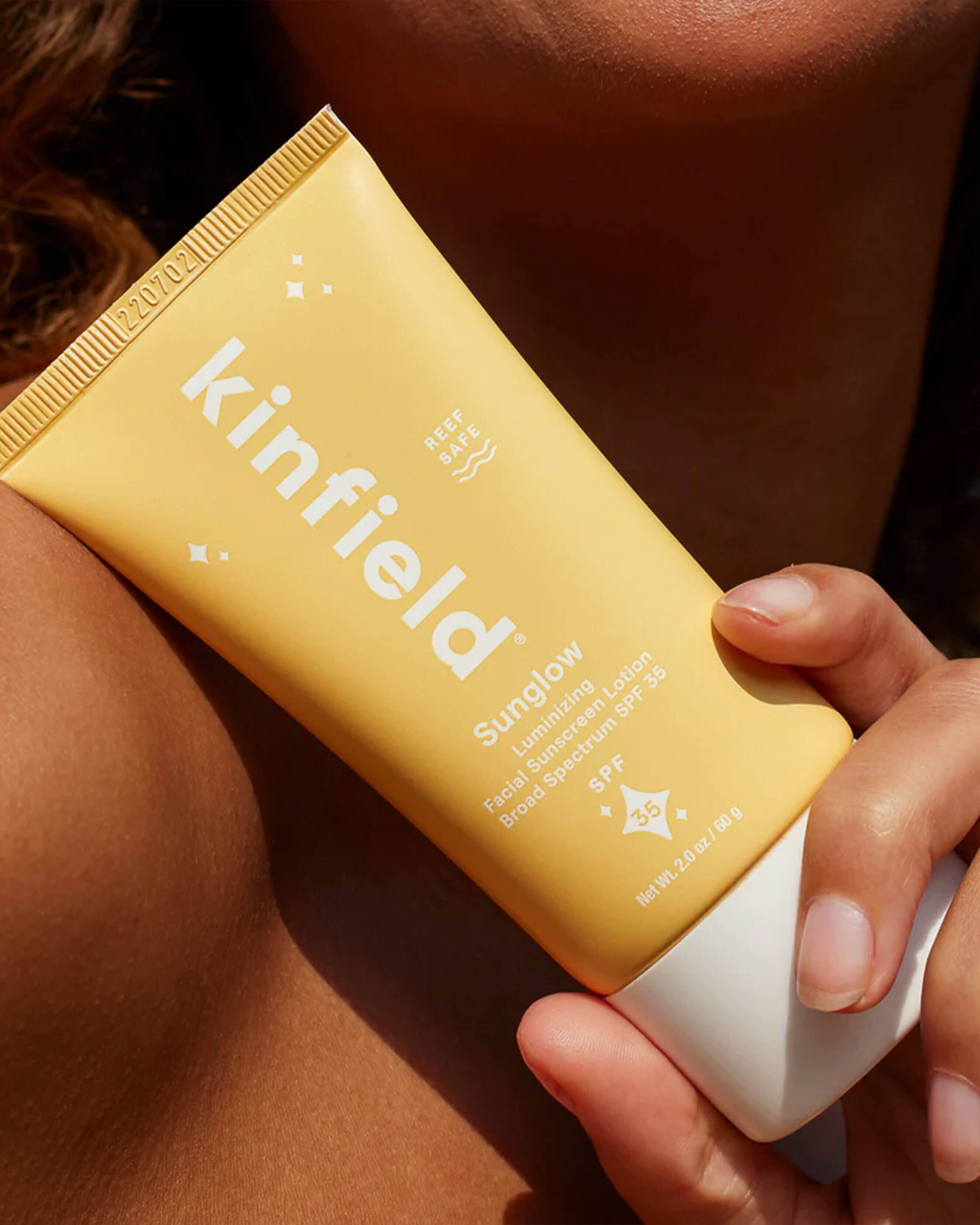 Sunglow SPF 35 Luminizing Sunscreen - Hydrating & Glowing Face Sunscreen for Daily Use, Broad Spectrum UVA/UVB Protection, Lightweight & Non-Greasy Formula - Perfect for Beach, Outdoor Activities & Everyday Wear