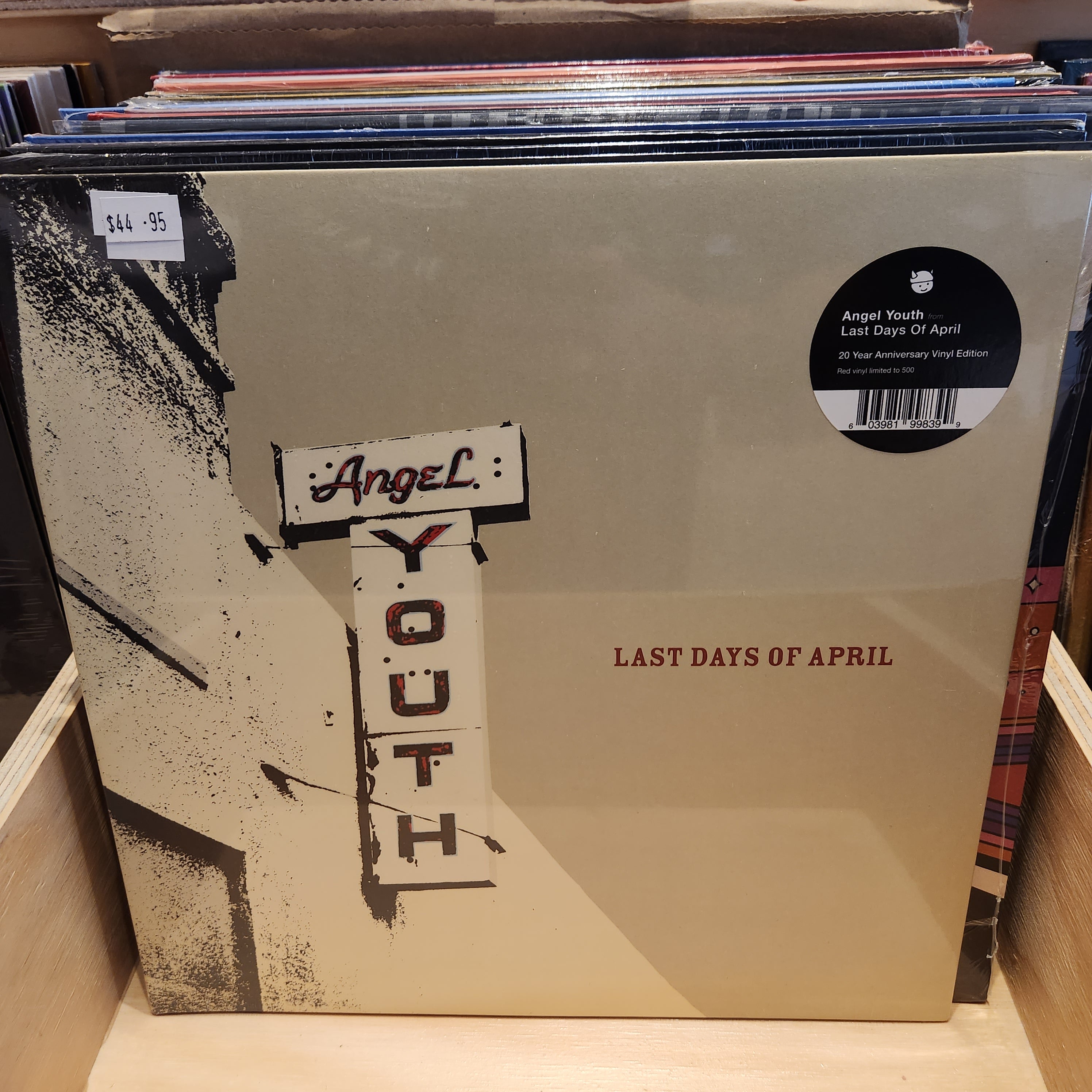 LAST DAYS OF APRIL 'Angel Youth' Vinyl LP Record - Indie Rock Music Album for Home Listening & Collectors
