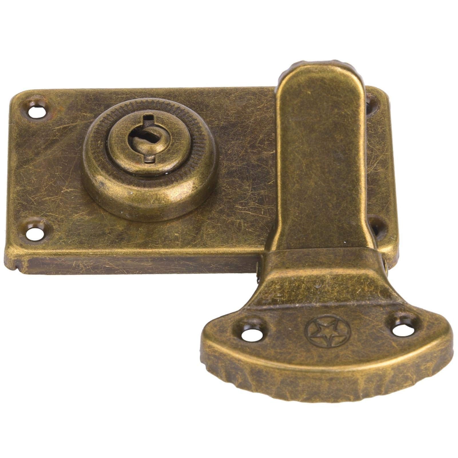 Vintage Wooden Box Hasp Buckle - 2Pcs Antique Fastener for Furniture & Gift Boxes - Easy Install Hardware