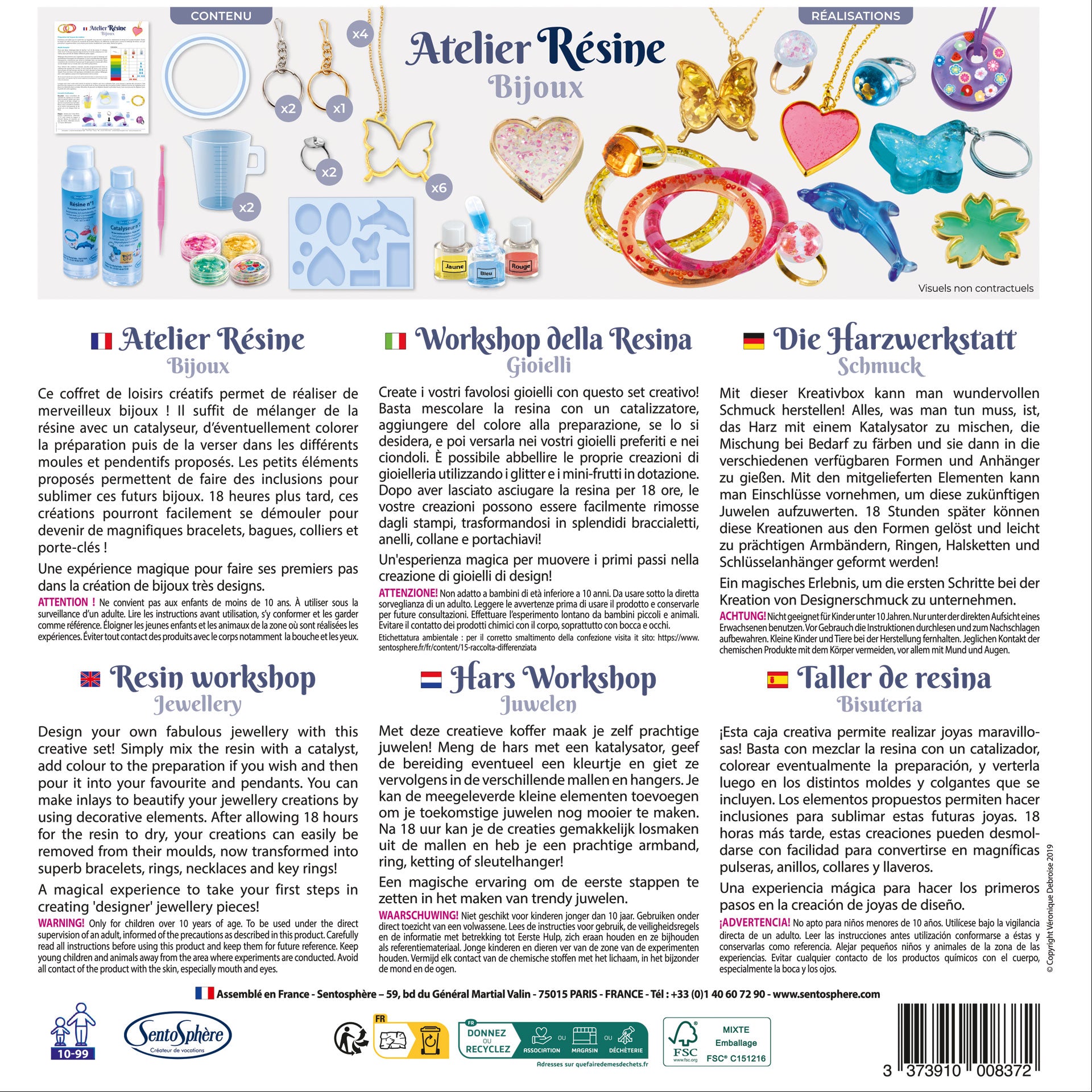 Sentosphere Jewelry Making Kit - DIY Beads & Craft Set for Kids & Adults - Perfect for Birthday Gifts & Creative Workshops