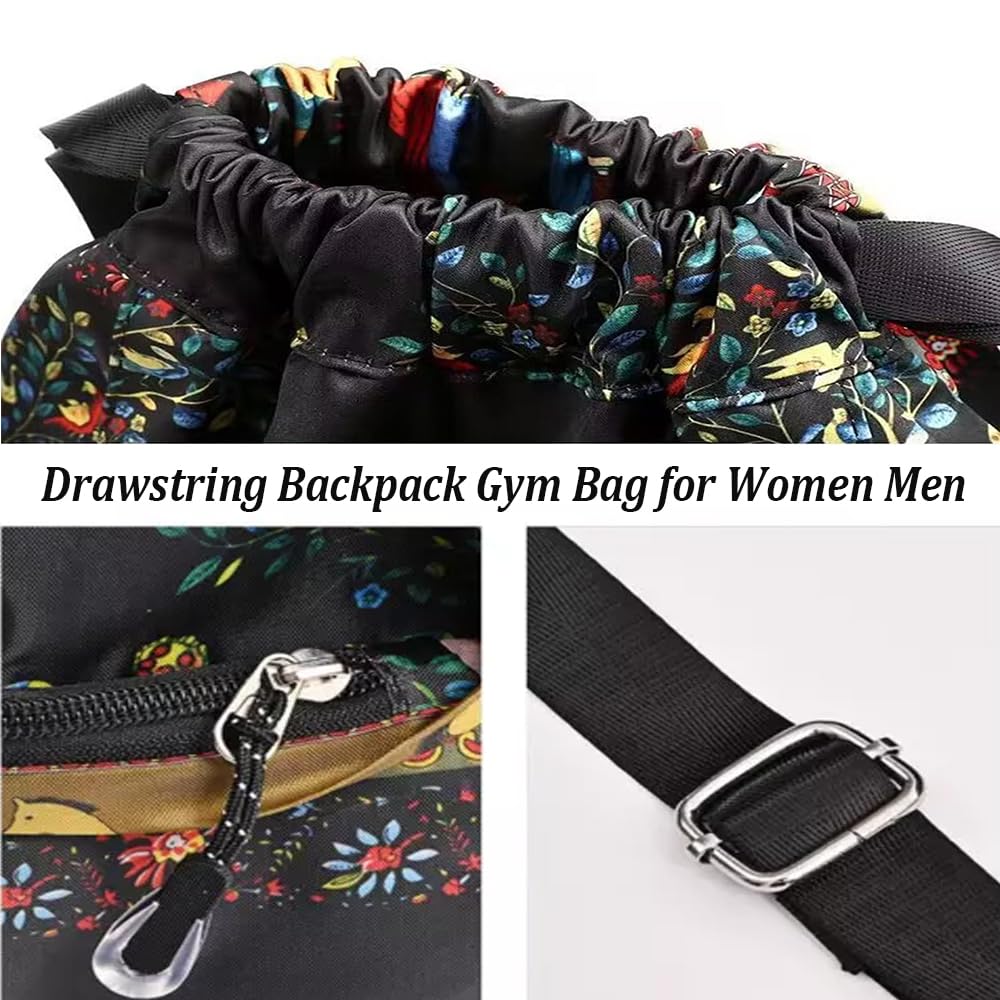 Foldable Large Capacity Waterproof Sports Backpack with Dry-Wet Separation - Lightweight Drawstring Travel Backpack for Gym, Hiking, Beach & Outdoor Activities