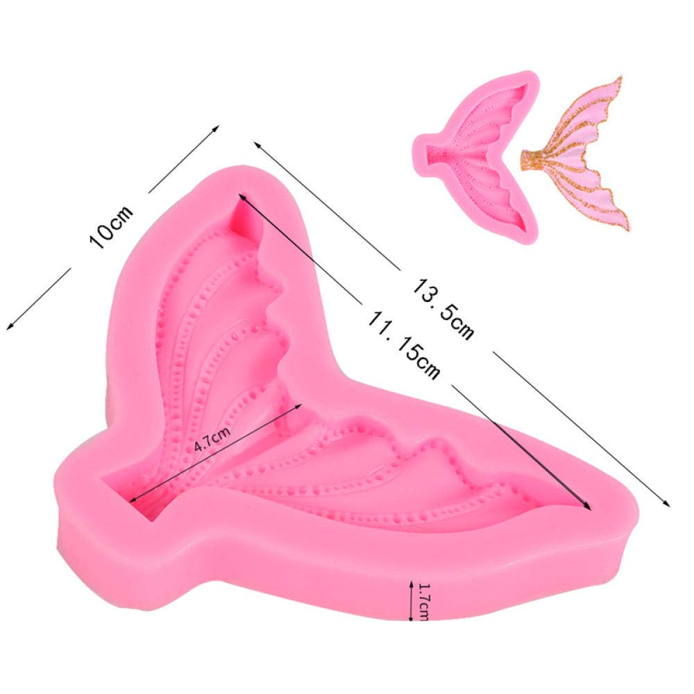 Mermaid Tail Silicone Cake Mold - Ocean Series Liquid Silicone Fondant Mold for Baking, Cake Decorating & Dessert Making - Perfect for Birthday Parties, Baby Showers & Themed Events (Color: 5)