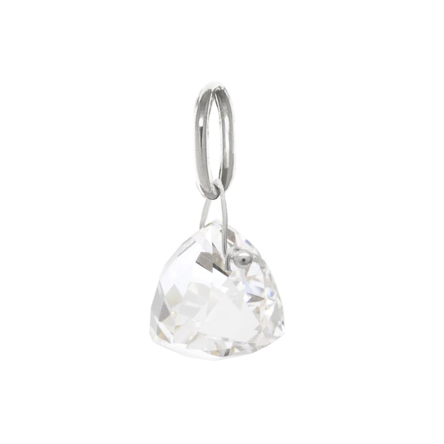 Luna Pyramid Gemstone Charm - Healing Crystal Pendant for Necklace, Yoga & Meditation - Spiritual Gift for Women & Men