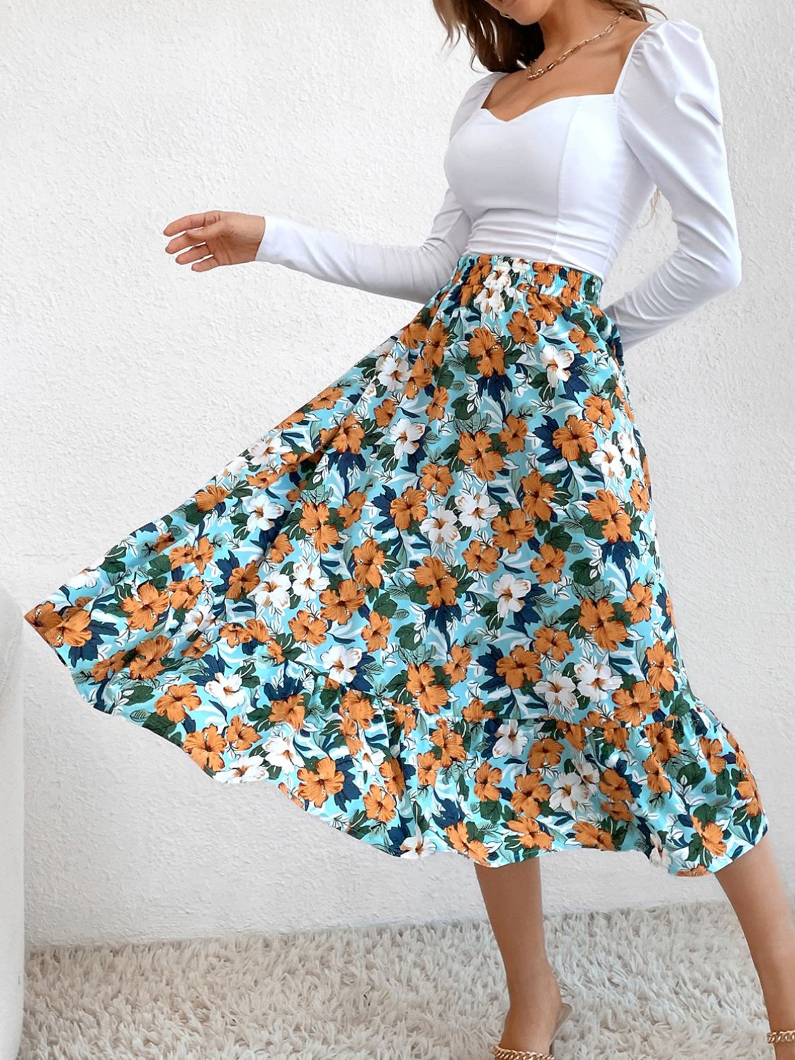 Stylish Printed Elastic Waist Leopard Skirt for Women - Comfortable Stretchy A-Line Mini Skirt - Perfect for Casual Outings, Parties & Date Nights