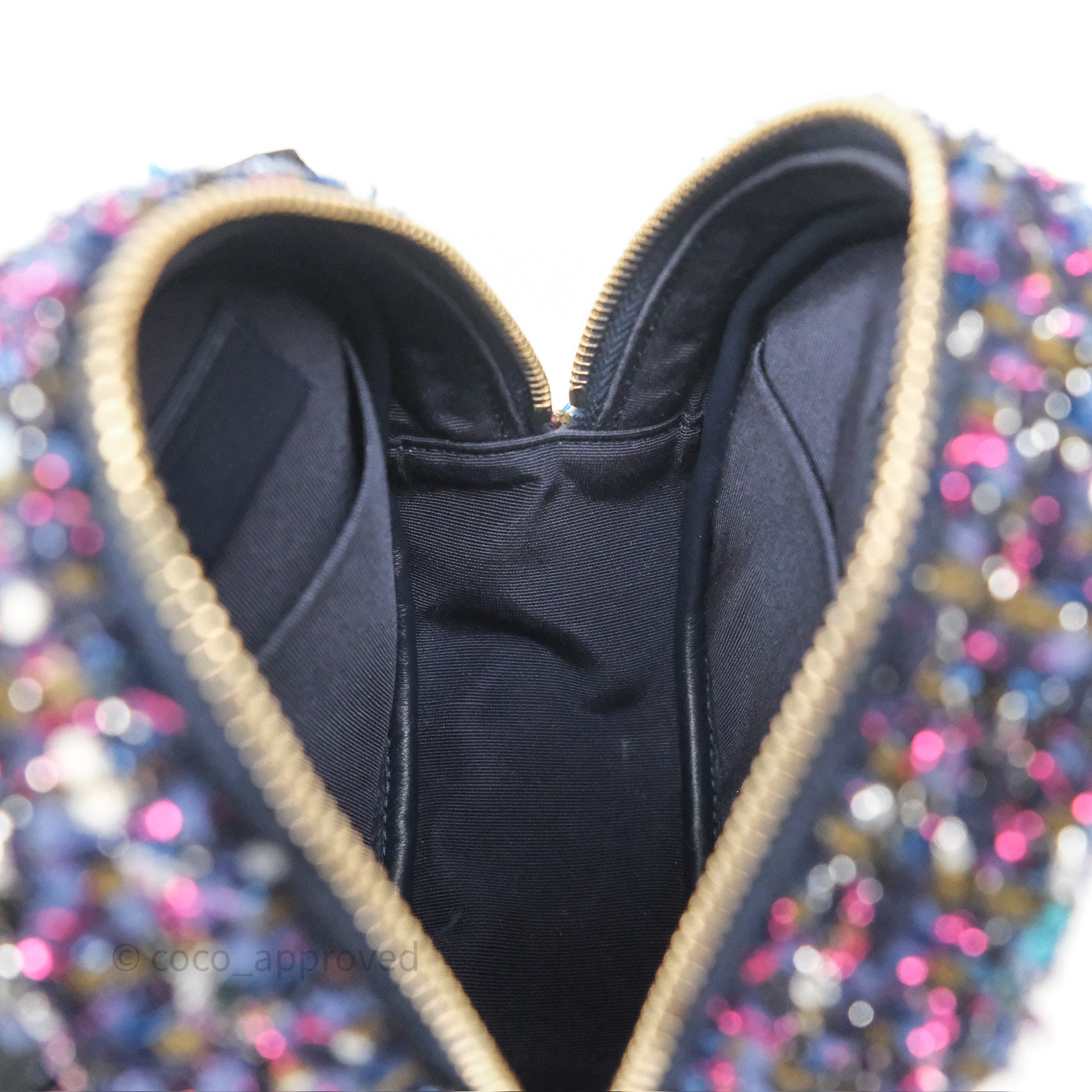 Chanel Navy Purple Tweed Round Clutch Bag with Chain & Aged Gold Hardware - Elegant Evening Clutch for Parties, Weddings & Special Events