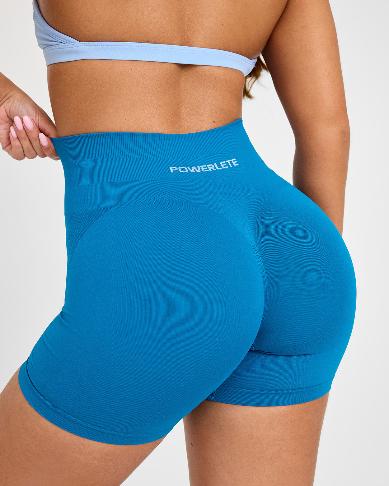 Evolve Seamless Shorts for Women - High Waist Yoga Running Workout Shorts with Pockets - Perfect for Gym, Lounge & Active Wear