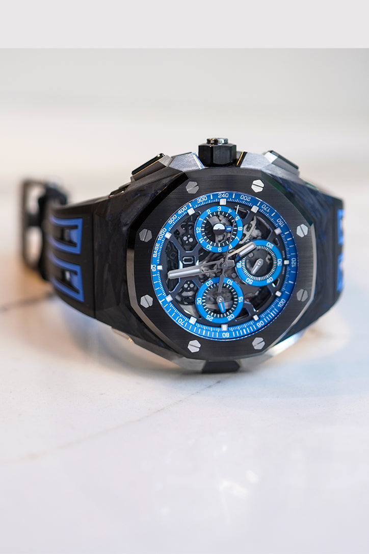 Audemars Piguet Royal Oak Concept 43mm Openworked Carbon Watch 26650FO.OO.D353CA.01 - Luxury Men's Skeleton Dial Timepiece for Business & Formal Occasions