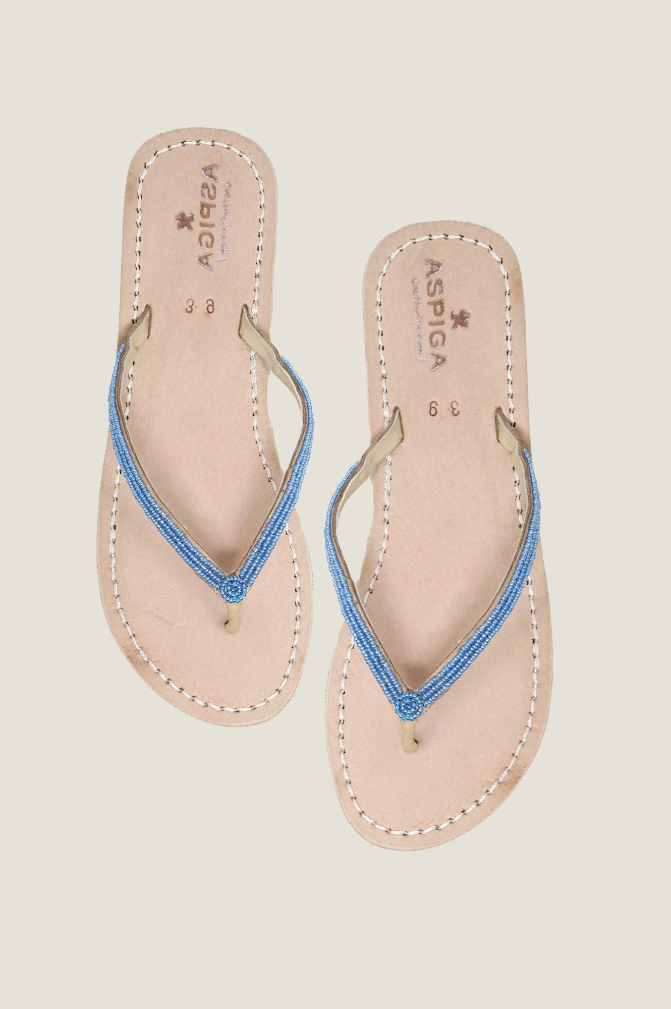 Classic Comfort Flip Flops for Men & Women - Light Blue Beach Sandals for Summer, Pool, and Outdoor Activities