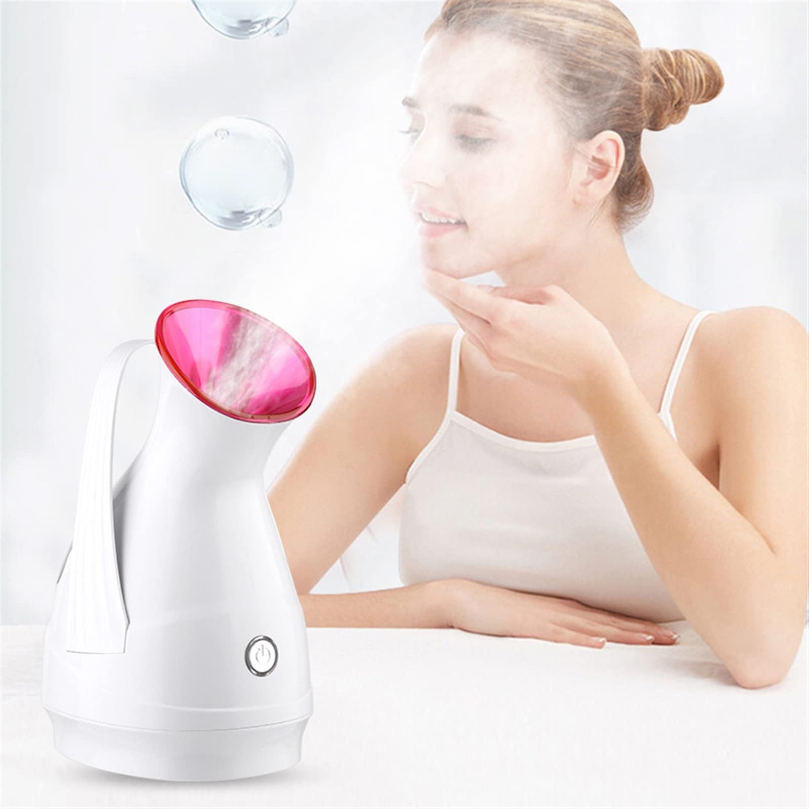**Purple Nano Ionic Facial Steamer & Warm Mist Humidifier – Portable Home Spa for Moisturizing Skin & Unclogging Pores – Perfect for Women & Men – Use at Home, Travel, or Salon**