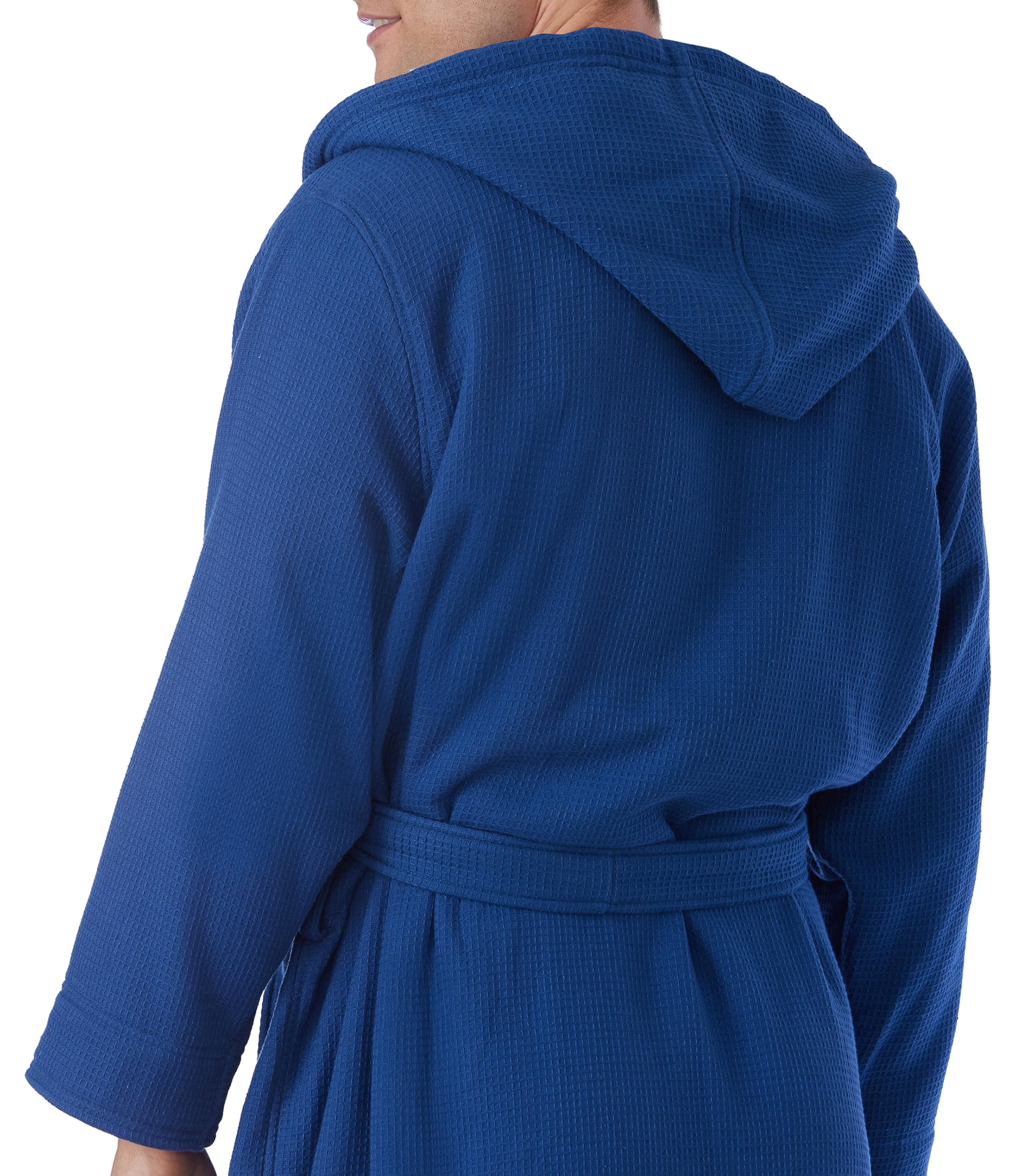 Soft & Cozy Hooded Waffle Terry Bathrobe for Women - Luxury Spa Robe with Pockets - Perfect for Relaxing at Home, Lounging & Post-Shower Comfort