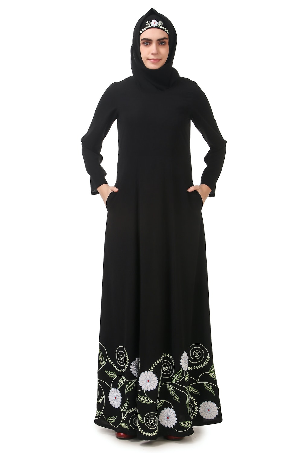 Elegant Heavy Embroidered Anarkali Abaya Dress for Women - Perfect for Parties, Weddings & Special Occasions
