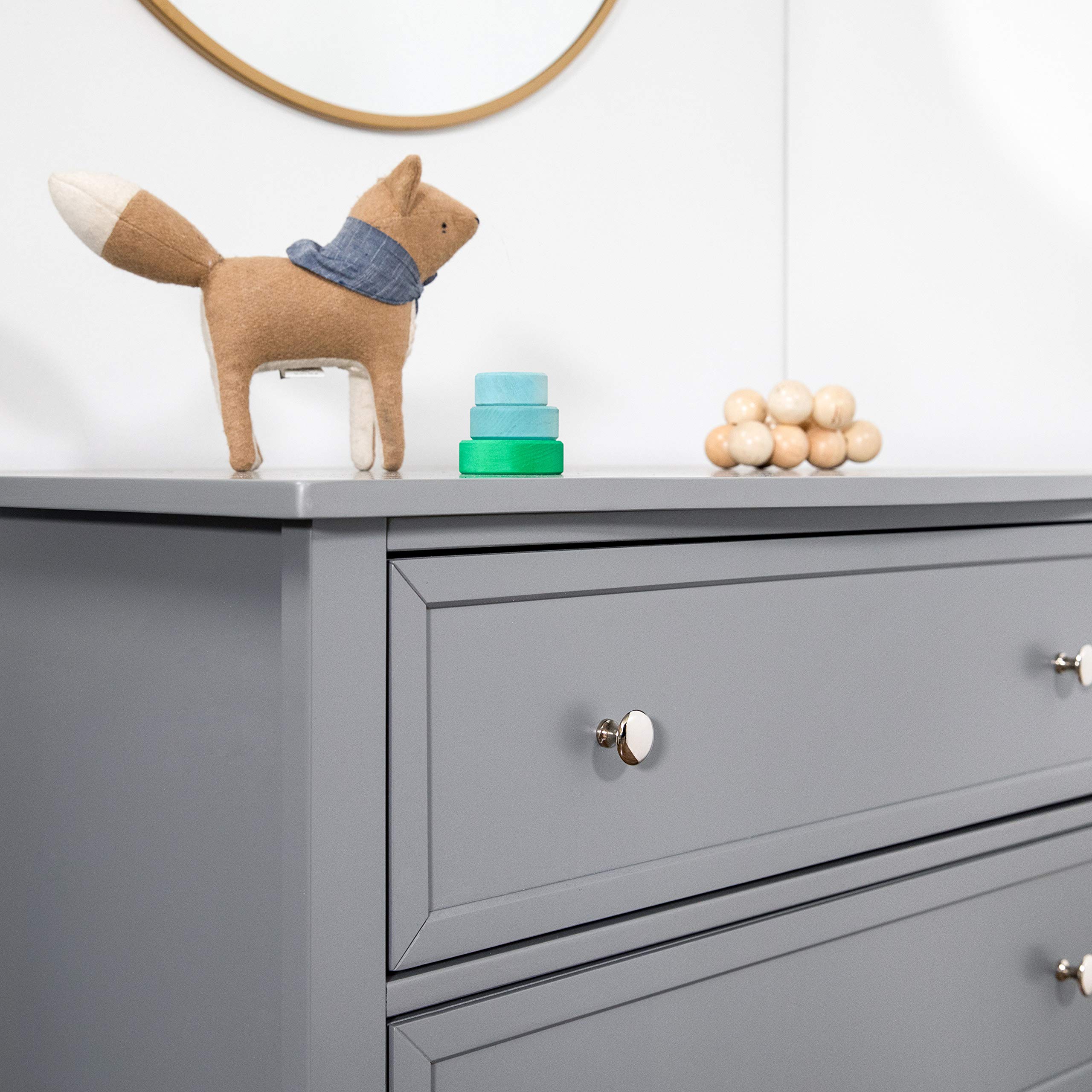 DaVinci Kalani 3-Drawer Grey Dresser for Nursery & Kids Room - Modern Baby Furniture with Ample Storage Space
