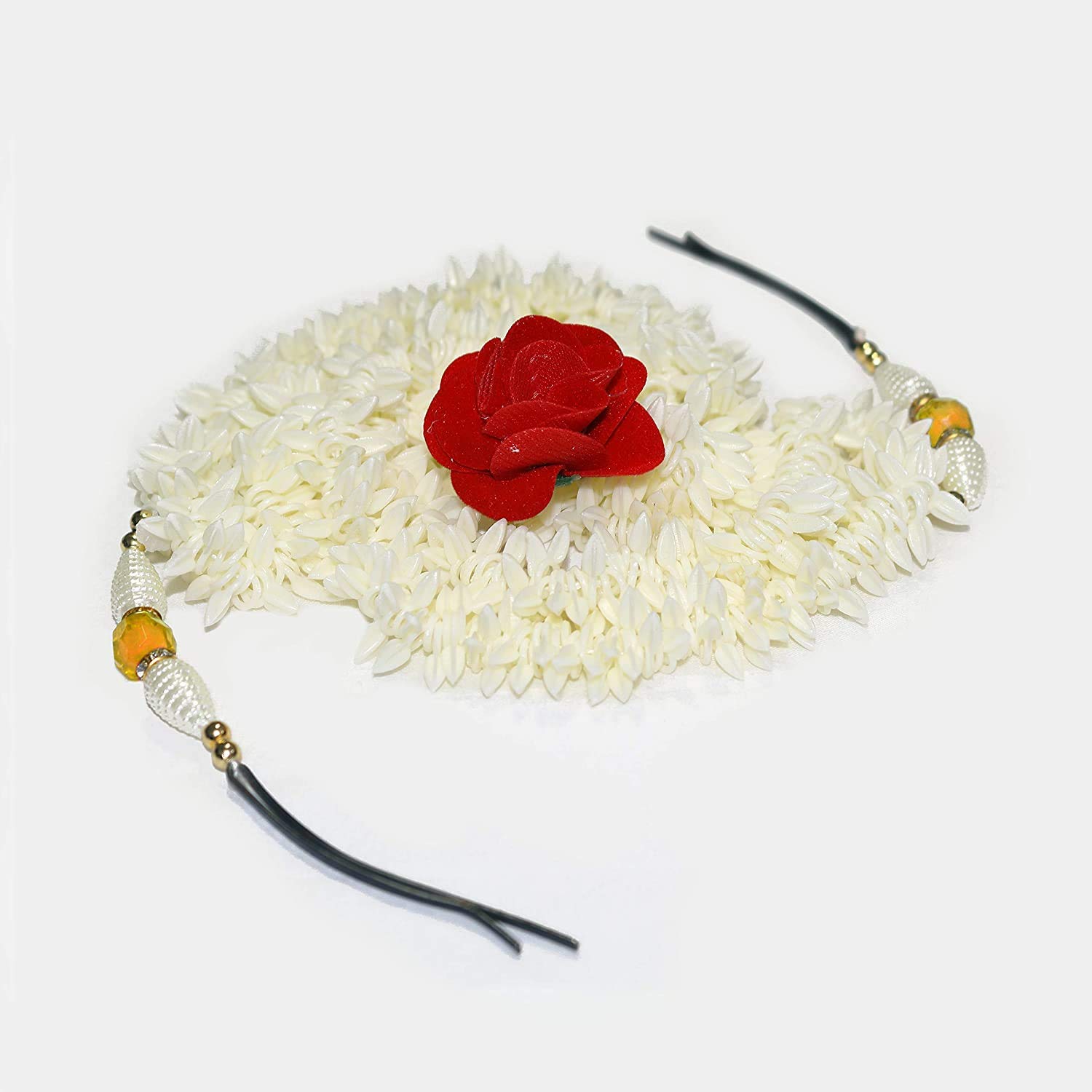 DEXO White Plastic Hair Bun Clips for Women - Set of 2 | Hair Accessories for Bun, Updo & Ponytail | Perfect for Weddings, Parties & Daily Styling