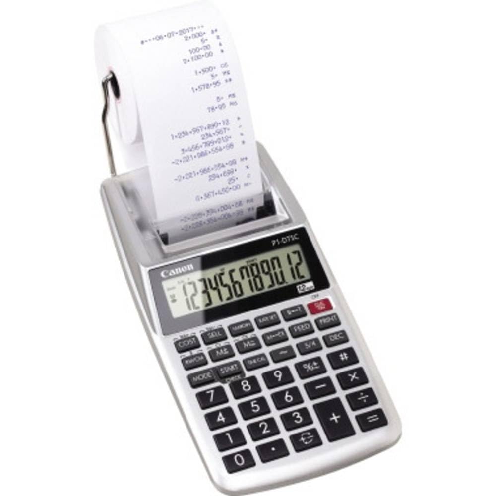 Canon P1-DTSC Printing Calculator Without Adapter - 2304C001 | Desktop Office Accounting Tool for Business & Finance Professionals