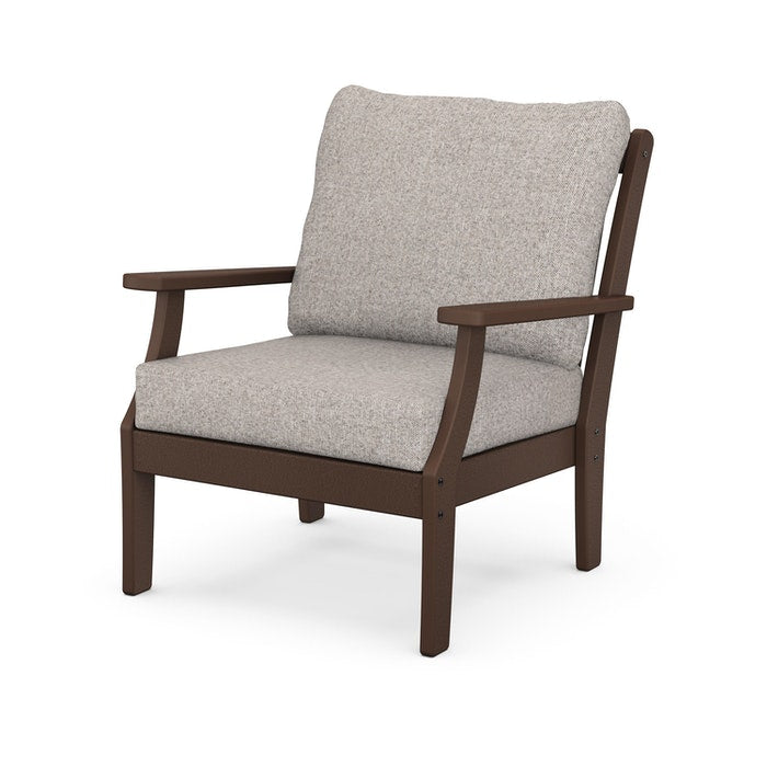 POLYWOOD Braxton Deep Seating Chair - Weather-Resistant Outdoor Patio Furniture for Garden, Poolside & Backyard Relaxation
