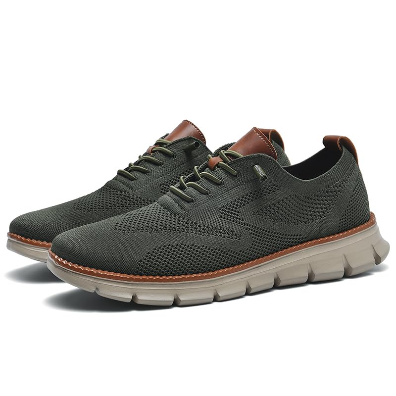 Breeze Men's Oxford Lace-Up Shoes - Lightweight Casual & Comfortable Dress Shoes for Men | Perfect for Office, Walking & Urban Wear