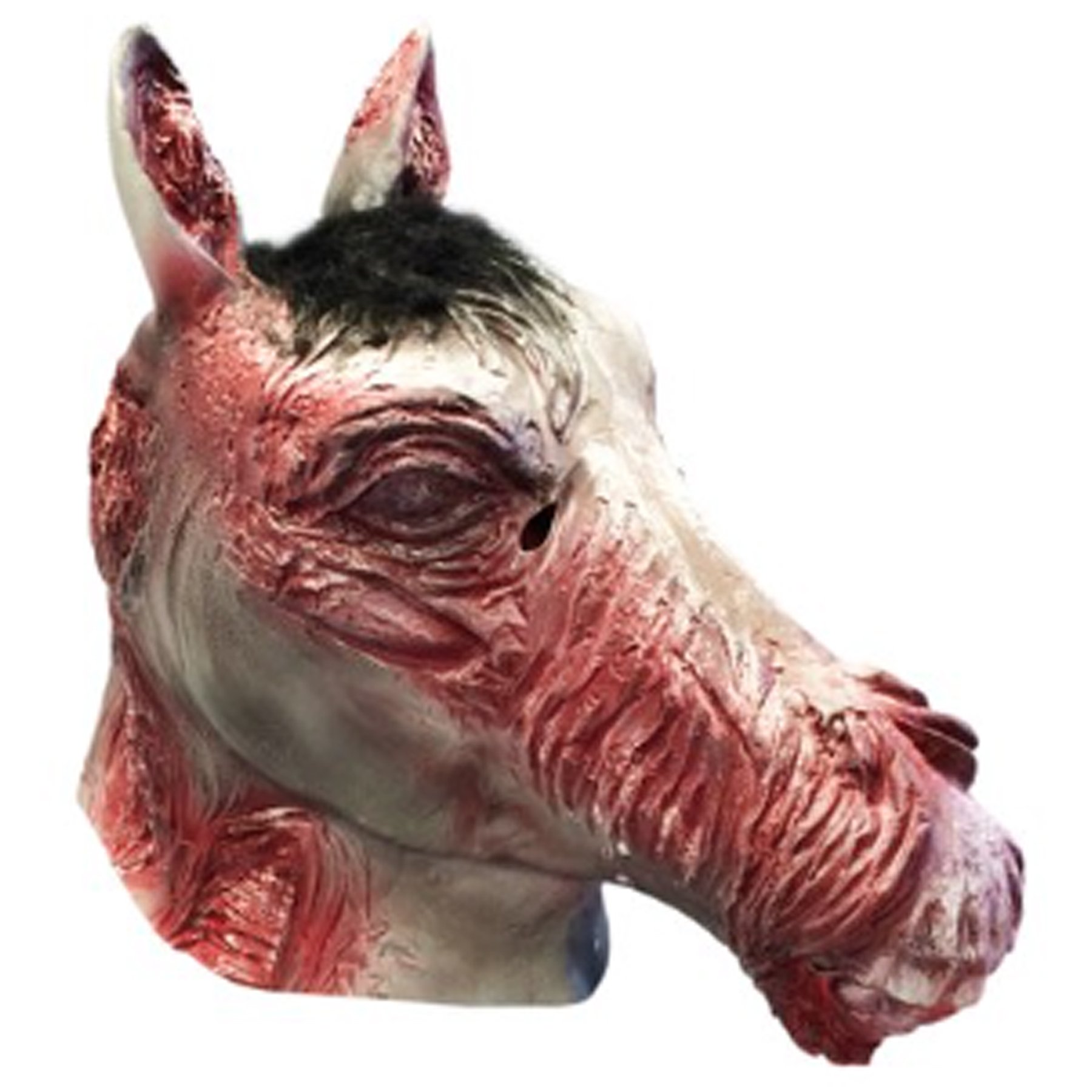 Scary Zombie Horse Head Halloween Mask - Realistic Latex Costume Accessory for Adults - Perfect for Halloween Parties, Cosplay & Horror Events