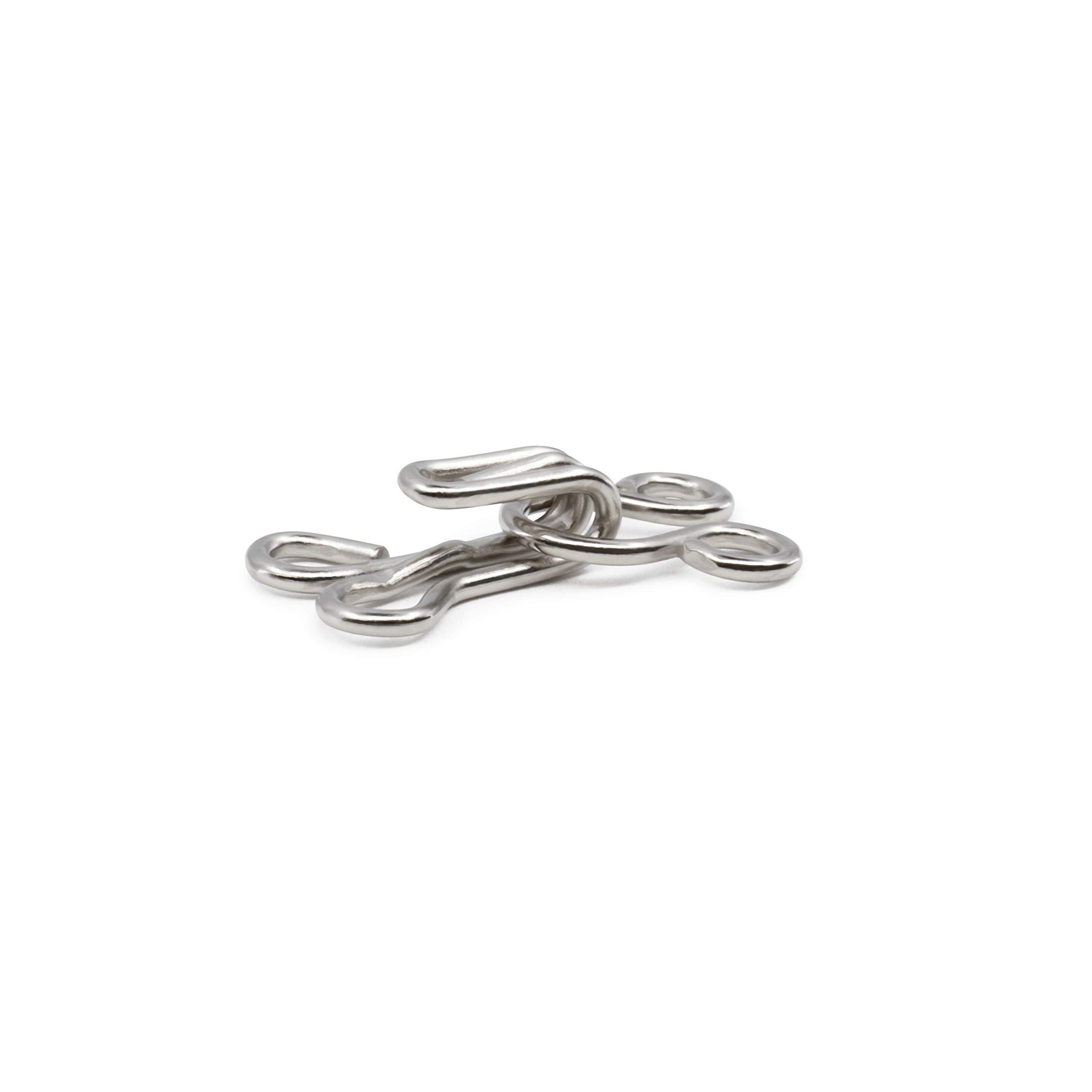 Dritz Nickel Hooks & Eyes Size 2 - Premium Sewing Fasteners for Clothing, Dresses & DIY Projects - Perfect for Garment Closures & Crafting