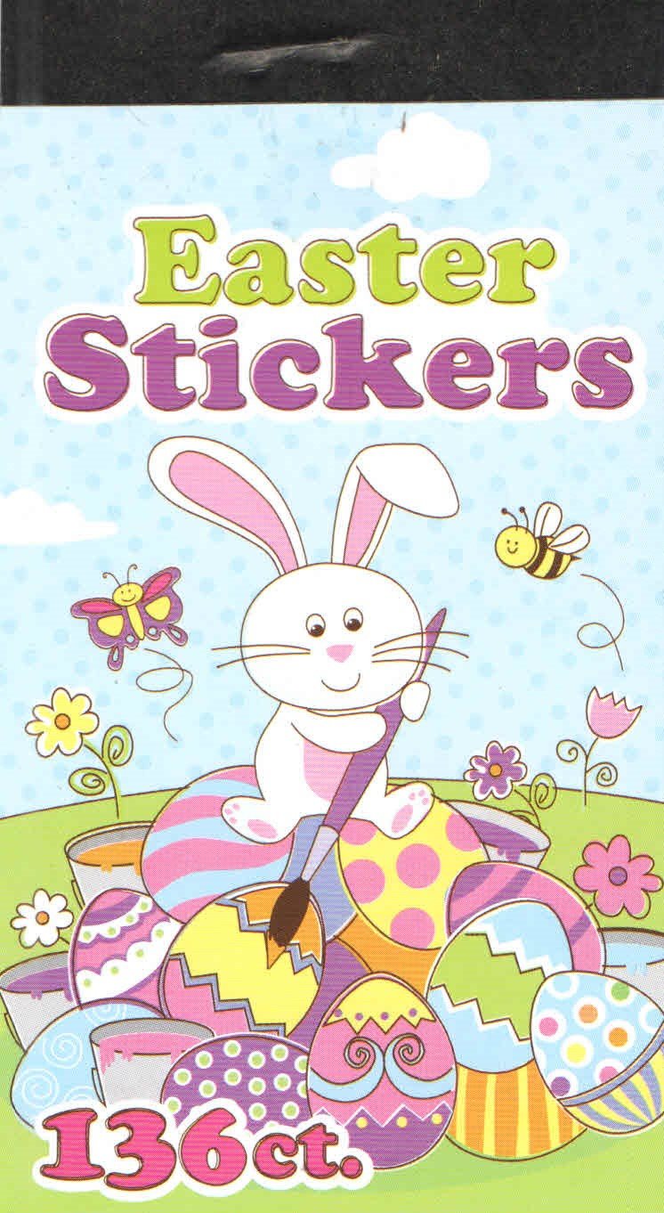 Easter Sticker Tablet - 136 Bunny Painting Egg Stickers for DIY Crafts