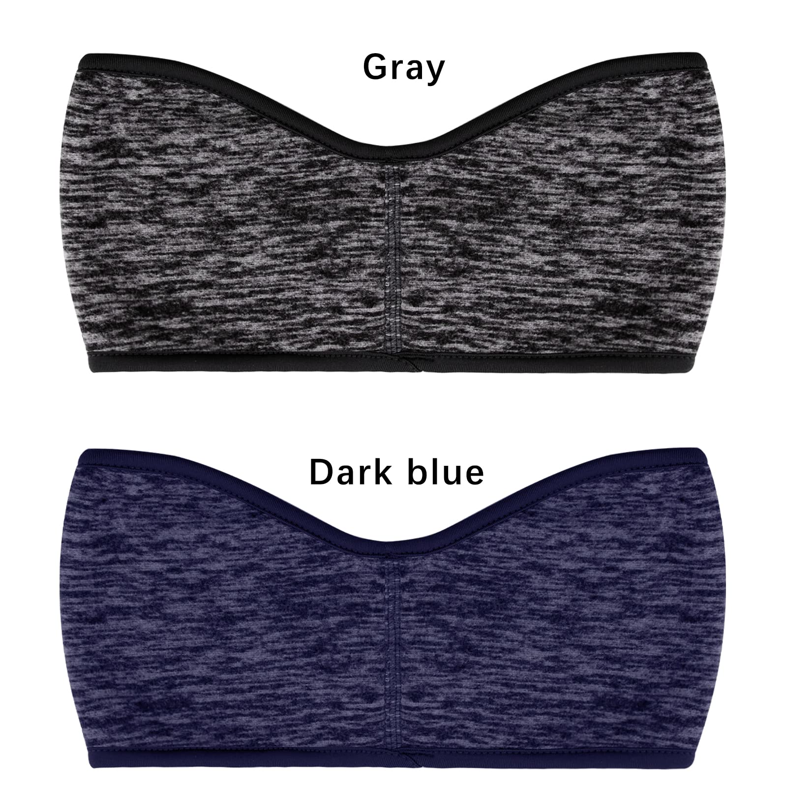 SAVITA 2 Pack Thermal Ear Warmers Headband - Stretchy Winter Earmuffs for Women, Men & Girls - Moisture Wicking Ski Headbands for Workout, Running & Cold Weather Activities