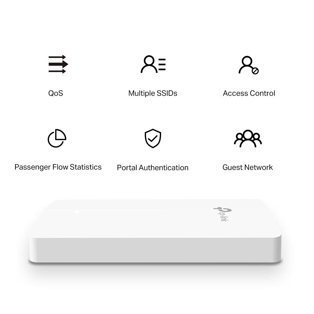 TP-Link EAP615-Wall WiFi 6 AX1800 Dual Band Gigabit Wireless Access Point | Omada Mesh & Cloud Management | PoE+ 802.3af/at Support | Seamless Roaming | Wall/Ceiling Mount | Perfect for Office, Hotel & Smart Home WiFi Coverage