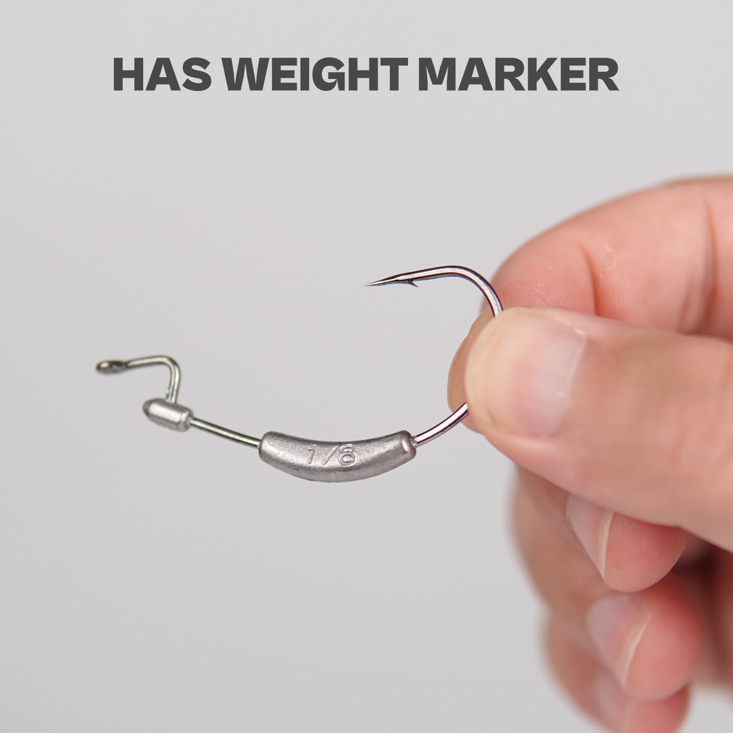 Premium Weighted Swimbait Hooks with Molded Bait Keeper - Weedless EWG Worm Fishing Hooks 2/0-5/0 (1/16-1/4oz) - 15 Pack for Bass, Trout & Saltwater Fishing