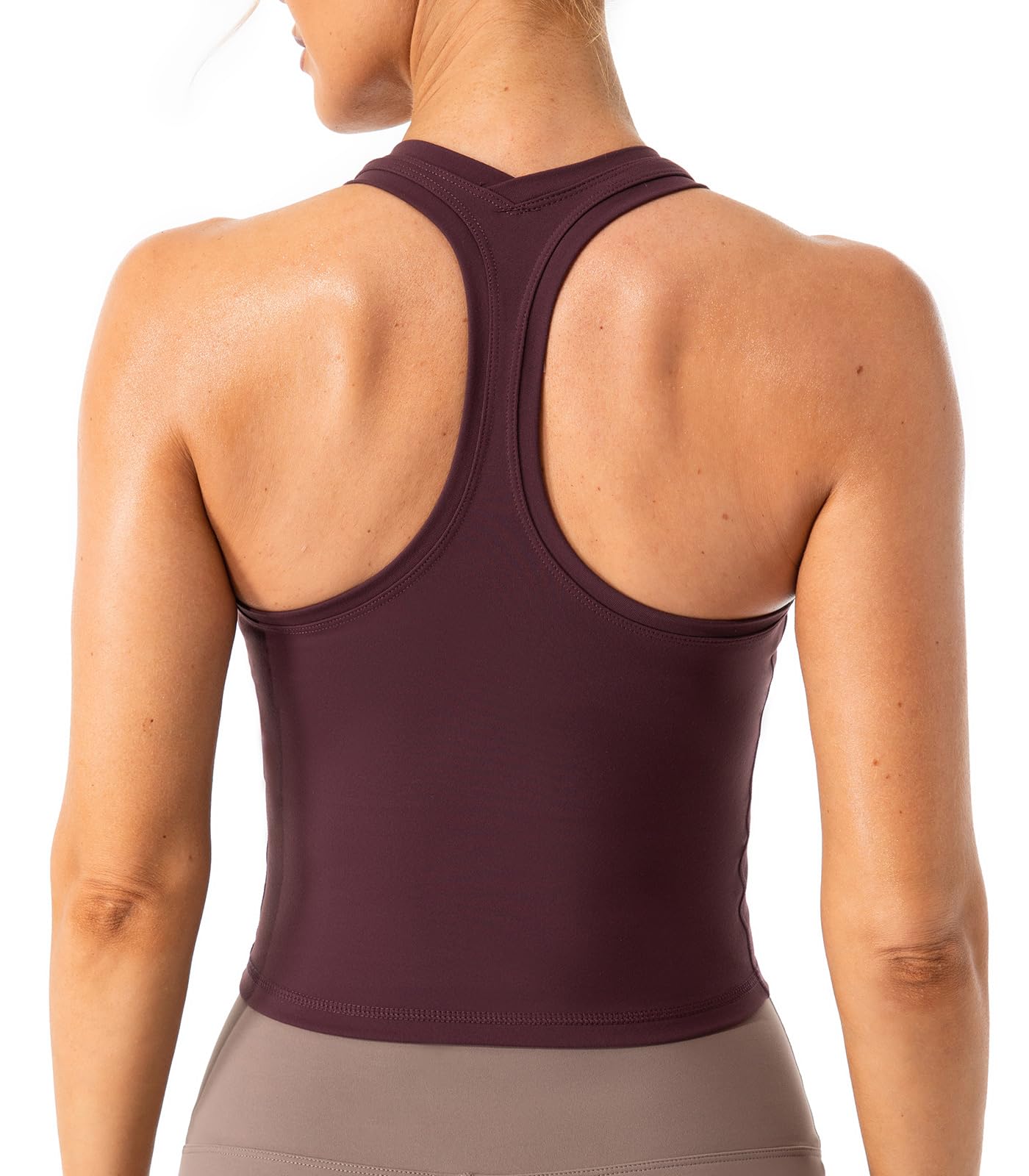 Lavento Women's Racerback Workout Tank Top - Breathable Sports Yoga Shirts for Women, Sleeveless Athletic Shirt for Gym, Running & Yoga - Lightweight Moisture Wicking Activewear for Fitness & Training