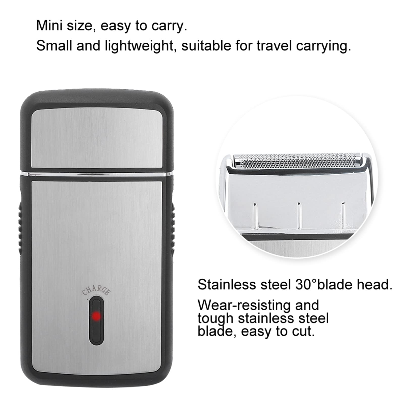 Reable Men's Electric Razor - 3-in-1 Beard Trimmer & Facial Hair Shaver for Smooth Shaving at Home & Travel | Perfect for Business Trips, Camping & Daily Grooming